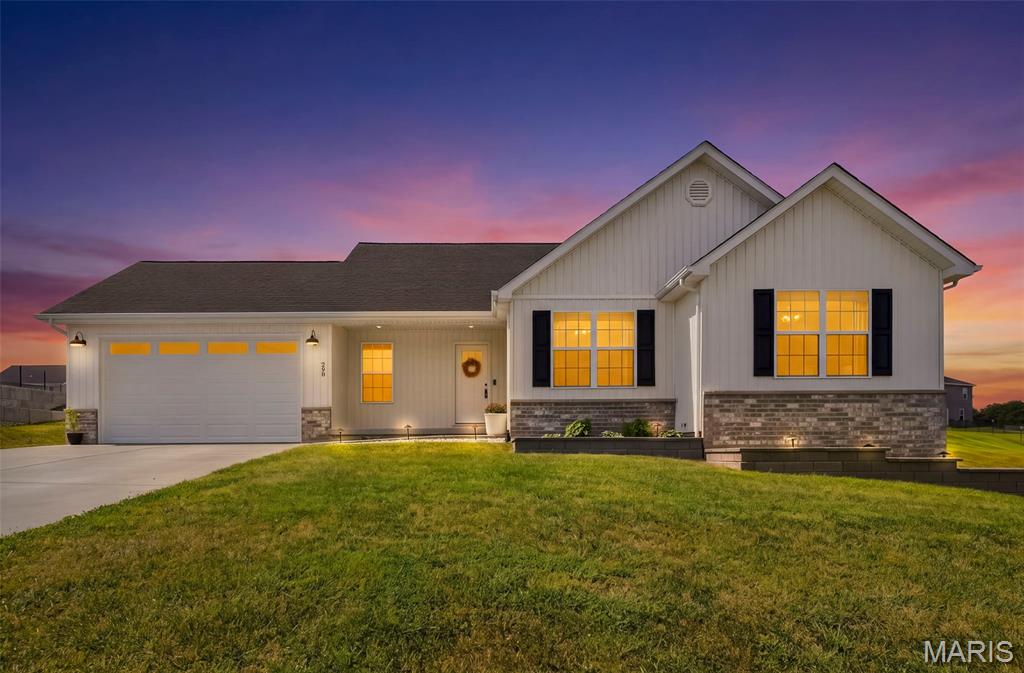 Country living while still being minutes from everything? Yes, please! Why build when you can move right into this pristine 2-year-old home. You'll appreciate neighborhood living, access to a 6-acre lake and a convenient location just minutes from downtown Labadie, Labadie Elementary, Wildwood and Washington. With over 1,500 SqFt on the main level, you’ll appreciate the bright, open-concept floor plan designed for easy everyday living. The kitchen features quartz countertops, 42” cabinets and plenty of space to gather. Main-floor laundry adds convenience, while the spacious primary suite offers a large walk-in closet.

Looking for room to grow? The lower level provides over 1,400 SqFt of unfinished space ready to make your own. A future bathroom is already roughed in for plumbing with framing started, giving you a head start on finishing the space to fit your needs. An additional “Safe room” offers even more possibilities and could be used as a storm shelter, secure storage, wine cellar or whatever works best for you, complete with smart lock access. 

Outside, enjoy access to the neighborhood’s fully stocked 6-acre lake, perfect for fishing, swimming or simply relaxing by the water. Enjoy the space and peaceful setting of country living without giving up convenient access to everything you need. This home is avalable to be viewed daily by appointment. Don't delay!