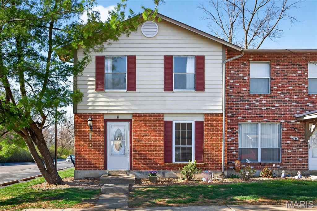 GREAT PRICE + LOCATION + VALUE!  Come inside your private entrance and relax in your spacious 2 story townhome. On the main level, you will enjoy a large family room with laminate floors, kitchen with tile floor, stainless appliances (refrigerator stays) opened to breakfast room, convenient 1/2 bath for guests + laundry/utility room. Wood-tread stairs lead you upstairs to 2 HUGE bedrooms, big enough to share or include desk/study/sitting area, and both with ample closet space + full bath. Large private fenced patio to enjoy the refreshing outdoors. This prime end-unit location means no one above or below and only 1 shared wall + offers easy access to front/side green space + tree-line privacy. Bonus is subdivision lakes for beauty & outdoor fun. 2 Assigned parking spaces. Park Charles Sub HOA $100/Y. (NO sign in yard)