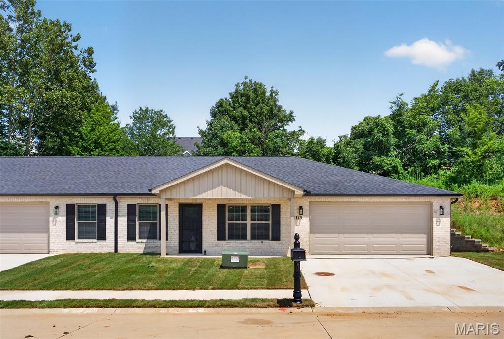 Enjoy carefree living in Ramsey Branch 55+ community! The open floor plan features 2 bedrooms and 2 full baths, including a spacious primary suite. The kitchen is designed for entertaining with a large center island, walk-in pantry, and abundant cabinet space. Additional highlights include a generously sized laundry room, oversized garage with a large storage room, and a private backyard perfect for relaxing. Residents enjoy outstanding community amenities, including a clubhouse, swimming pool, pickleball courts, and bocce ball. Experience the perfect blend of comfort, convenience, and an active lifestyle! The primary closet doubles as a safe room!