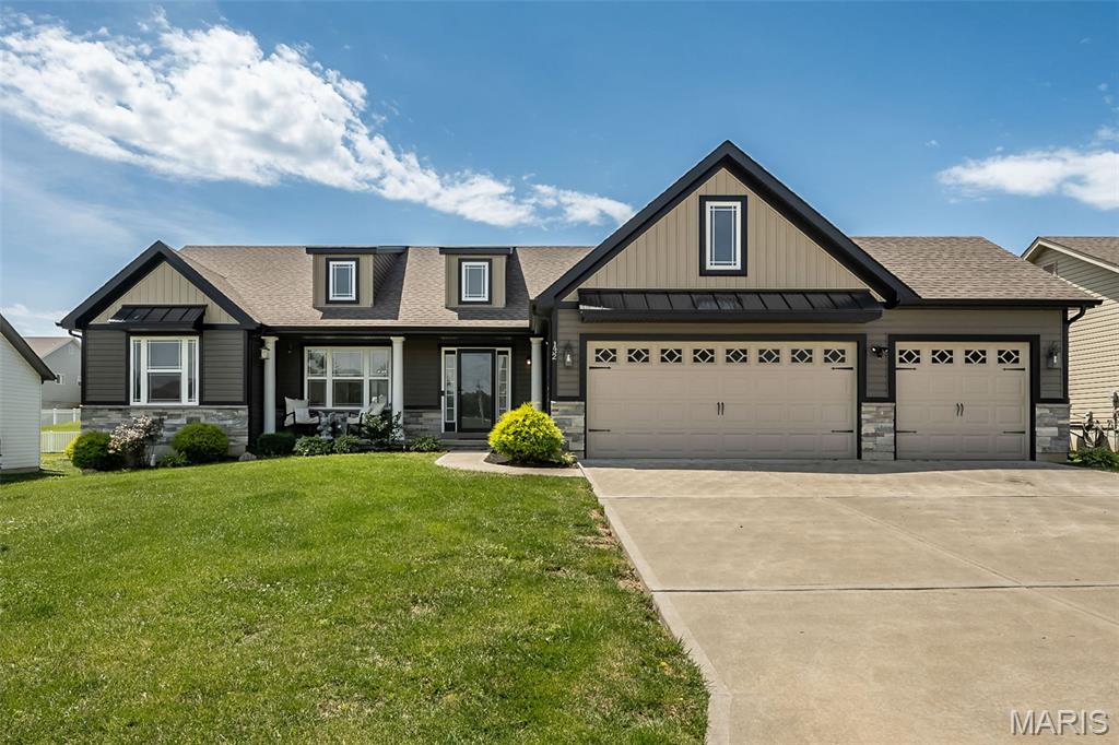 Built in 2021, this beautiful split-foyer home offers the perfect combination of modern style and functional living. Featuring 3 bedrooms, 2 full baths, and a spacious 3-car garage, this home is designed to meet today's lifestyle needs.
The open-concept main living area welcomes you with soaring vaulted ceilings in the great room, creating a bright and airy atmosphere. The kitchen is the heart of the home, complete with a center island, ample cabinet space, and easy access to the adjoining dining room—perfect for everyday meals and entertaining guests.
The primary suite offers comfort and privacy, while two additional bedrooms provide plenty of space for family, guests, or a home office. Outside, you'll appreciate the level front and back yards, offering endless possibilities for outdoor activities, gardening, or relaxing evenings.
The basement is unfinished with a bathroom rough-in, and an egress window.
With modern construction, thoughtful design, and a desirable layout, this move-in ready home is one you won't want to miss!