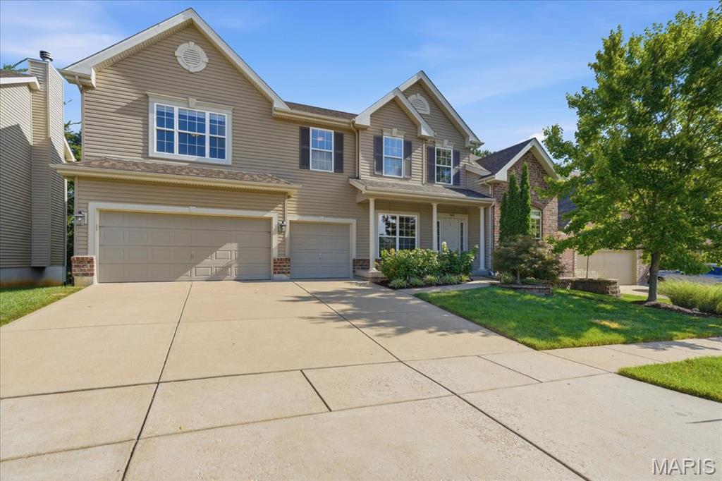 Rare opportunity to own a beautiful home in the sought-after Hawkins Bend neighborhood. This single-owner, freshly painted 4-bedroom, 2.5-bath home offers nearly 3,600 square feet of thoughtfully designed living space on a charming, tree-lined cul-de-sac. The modern and functional main level features a large flex space just off the entry, perfect for a home office, sitting room, or playroom. Across the hall, the spacious formal dining room features a coffered ceiling and is freshly painted and ready for your next gathering. A butler’s pantry provides additional storage and connects conveniently to the kitchen. The spacious living room features three large windows overlooking the backyard, all outfitted with custom blinds, along with a large fireplace that anchors the space. At the heart of the home is the oversized chef’s kitchen, complete with custom cabinetry, abundant counter space, a center island, walk-in pantry, and sliding glass doors providing easy access to the backyard and stamped concrete patio, perfect for grilling and outdoor entertaining. Just off the kitchen, the dedicated mudroom features custom built-in cubbies along with a custom closet organization system, creating an organized drop zone for shoes, bags, coats, and everyday essentials before entering the oversized three-car garage. The separate laundry room offers impressive custom cabinetry and storage, including a convenient pull-down hanging bar for clothes and tall utility cabinets designed to accommodate brooms, cleaning supplies, and other larger household items. It’s a thoughtfully designed space that keeps everything organized and tucked away. Upstairs, a central vaulted loft provides a second living area and connects all four generously sized bedrooms, each offering ample closet space. The primary suite features vaulted ceilings, two closets with custom built-ins, including a built-in jewelry box, and an oversized primary bath with dual sinks, a separate shower, and a soaking tub. Major big-ticket improvements are already checked off, including a new roof in 2025 and an in-ground sprinkler system. Outside, the fully fenced backyard backs directly to mature trees, creating a private and peaceful setting. The stamped concrete patio provides additional space for outdoor dining, grilling, and entertaining. An unfinished basement with high ceilings provides abundant storage and incredible potential for additional finished living space. With its expansive footprint, private lot, exceptional storage, three-car garage, and flexible living spaces, this home offers the space and functionality that are increasingly hard to find. Conveniently located near shopping, dining, and major highways, this Hawkins Bend home combines privacy, space, storage, and everyday functionality in a beautiful neighborhood.