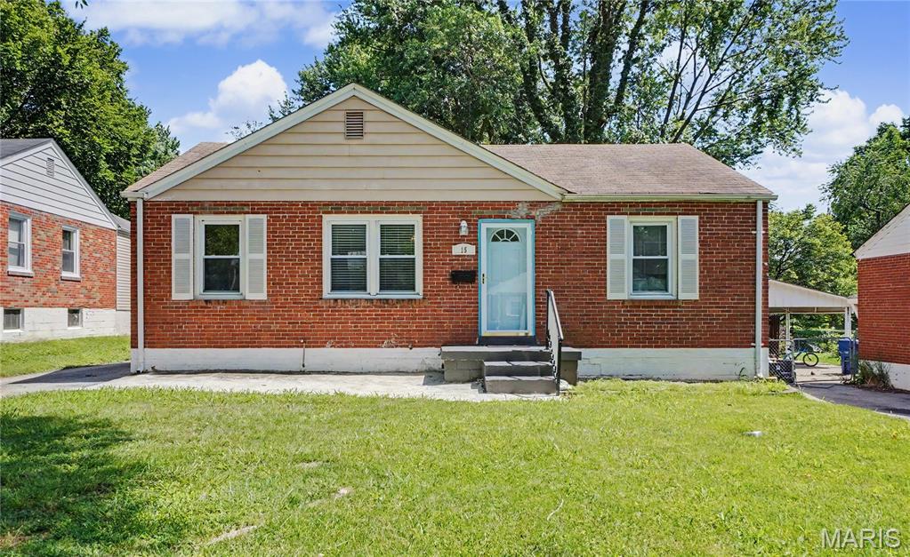 Welcome to 15 Saint James Court! This charming all-brick 3-bedroom, 2-full-bath home is tucked away on a quiet cul-de-sac in a peaceful Florissant neighborhood. Inside, you’ll find a comfortable layout, a gas stove in the kitchen, and plenty of everyday functionality. The home also features a 2-car tandem-style garage, offering great parking, storage, or workspace options.

Step outside to enjoy the level, fenced backyard—perfect for relaxing, entertaining, pets, or play. Conveniently located near Old Town Florissant with easy access to shopping, dining, schools, local amenities, and major highways, including I-270 and I-170. Cute, solid, and well-located, this home is a must-see!