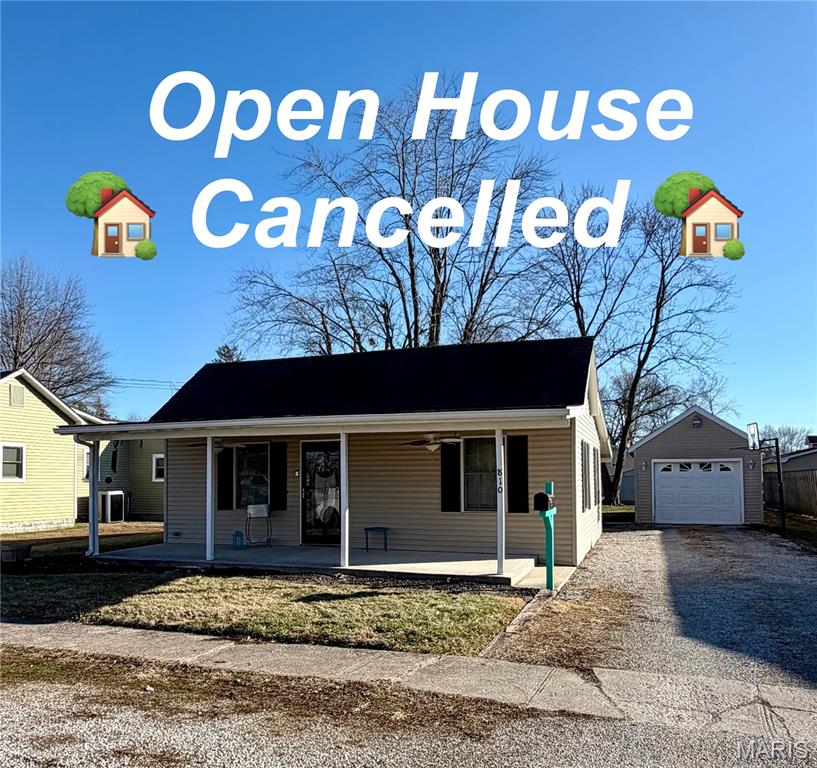 Open House Cancelled ! If you're searching for a place to call home in Staunton, this charming 2 bedroom, 1 bath home is one you won't want to miss! Perfect for first-time homebuyers, those looking to downsize, or anyone seeking a comfortable place to call home. Inside, you'll find newer carpet in the bedrooms and beautiful new wood flooring in the living room. The second bedroom is currently used an office/additional closet. Neutral paint colors throughout create a bright, inviting atmosphere and provide the perfect canvas for your personal style. As an added bonus, the sectional couch in the living room stays with the home and is perfectly sized for the space. Enjoy your morning coffee on the welcoming covered front porch or unwind after a long day in one of the home's relaxing outdoor spaces. The covered back patio offers the perfect setting for quiet evenings, entertaining guests, or weekend barbecues. Additional features include a detached 1 car garage with a newer garage door opener, new water heater installed in 2025 and a newer furnace circuit board. Warm, welcoming, and ready for its next owners. Schedule your showing today and see all this home has to offer! Audio/Visual present. Buyer or Buyer's agent to verify MLS data as derived from various sources.
