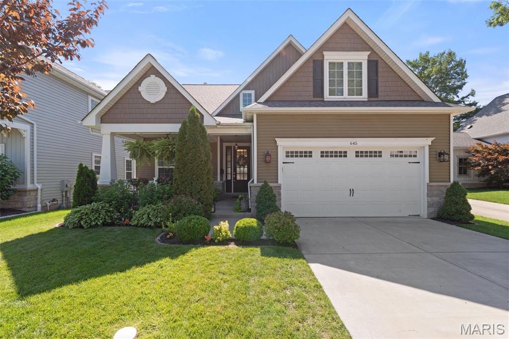 Welcome to this newer home nestled in a lovely area of Kirkwood with great walkability. The curb appeal will capture you with the stunning exterior and impressive landscaping. Inside find beautiful design, everyday conveniences and incredible improvements. An entry welcomes you with a pretty dining room, beyond the dining you'll find an fantastic kitchen that is open to the spacious hearth room. The hearth room is great for everyday lounging or entertaining. The kitchen is perfect, offering top of the line appliances, a walk-in pantry, great beverage bar, eat-in space and much more. Also on the main floor, the generous primary bedroom with a professionally outfitted walk-in closet, and large en-suite bath. Completing the first floor is a mud/laundry room off the attached 2 car garage! Upstairs find 3 sizable bedrooms with great closets, 2 full baths and a bonus space at the top of the stairs for bedtime stories/games. The lower level is incredible- Recently updated, it offers an enviable family room with a fireplace & serving area, there is also a climbing wall, & a built-in playhouse! In addition, a bedroom, bath and impressive gym! The rear patio was recently updated and is a great space to relax or enjoy dinner looking over a perfectly manicured and professionally landscaped yard. This home is the entire package - newer construction and a fabulous floorplan with added upgrades giving it a more finished look than other homes. Interior photos will be available on 6/25.