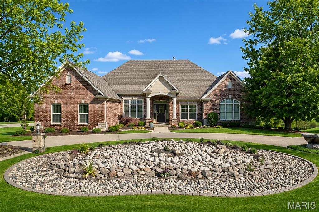 Discover this stunning custom home offering 6,000+ sq ft mostly finished of beautifully designed custom 1 owner home. featuring three-plus bedrooms and 4.5 bathrooms. The primary suite is a true retreat with professionally designed custom closets, a spacious en-suite bathroom, walk-in shower, dual-sink vanity and more. A second main-floor bedroom suite includes its own walk-in closet and full bath—ideal for guests or a potential second primary bedroom.
The open-concept main level flows seamlessly through the living, dining, and kitchen areas. The bright, airy kitchen includes granite counters, plenty of custom cabinetry, a workstation/desk area, and an inviting hearth room with fireplace. Crown molding throughout adds to the home’s custom features, and large windows provide an abundance of natural light.
The impressive lower level is perfect for entertaining, complete with a stylish bar, game room, a bedroom suite with full bath, and a theater room equipped with surround sound and reclining seating—perfect for memorable family movie nights.
Additional features include a 3-car garage with workshop area, and  a slatwall track system for tools ect , extended parking, and a circle driveway with an elegant fountain. Lawn irrigation system. A huge deck overlooks more than an acre of private, tranquil outdoor space, ideal for relaxation and gatherings.
Thoughtfully designed and well maintained, this exceptional property offers comfort, space, and convenience in a highly desirable location.