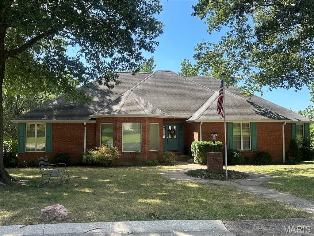 Quality construction throughout.  Brick ranch featuring spacious rooms, abundance of cabinets, granite, ML office & ML laundry.  Large master bedroom and bath with access to the deck from bedroom and kitchen.  Another bedroom on ML is ensuite.  Beautiful wood floors and gas fireplace.  Full walk out basement, approximately half finished.  Inground salt water pool and large patio and deck.  Built by Mike Schwartz.

All measurements approximate.