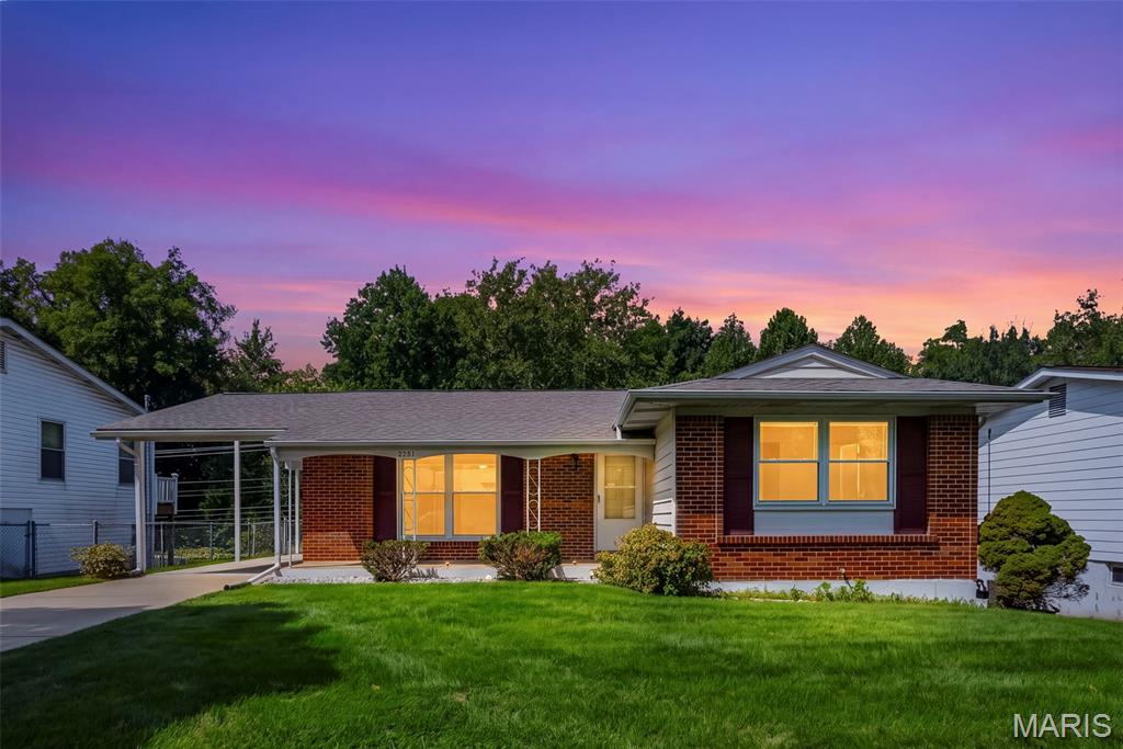 Welcome home to this inviting 3 bed, 2 bath Maryland Heights Ranch with plenty of space to live, relax, and make your own plus a great location close to local parks, Westport, and shopping & dining! Natural light fills the welcoming living room, while the eat-in kitchen features bright white cabinetry, a built-in custom pantry system, wall oven, and plenty of room to gather around the table. Step outside to the beautiful composite deck overlooking a large, level fully fenced backyard that backs to mature trees for added privacy! A perfect setting for morning coffee, weekend barbecues, or unwinding at the end of the day. A backyard shed provides extra storage for all your outdoor essentials. The primary suite offers the convenience of its own private bath with shower and two additional bedrooms are ready for family, guests, a home office, or that cozy reading nook you've been dreaming about. Downstairs, the massive finished rec room gives you even more room to spread out, whether that means movie nights, game days, a home gym, or a space for everyone to gather. There's even more potential hiding beneath your feet! Original hardwood floors run throughout the main level under the existing carpet, ready to be refinished and brought back to a gleaming shine. Add in a brand-new roof (4/2026), and this Maryland Heights Ranch offers the space, flexibility, and backyard setting to make yourself right at home. Don't miss out, schedule your private showing today!