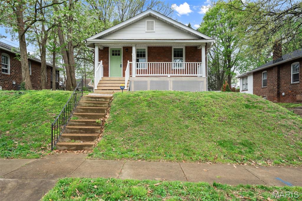 Welcome home to this fully updated brick bungalow offering 2 bedrooms and 1 beautifully renovated bath in the heart of Maplewood. This move-in ready home features extensive 2024 upgrades including all new electrical, plumbing, windows, doors, and refinished original hardwood floors. The kitchen has been completely remodeled with custom cabinetry, quartz countertops, stainless steel LG appliances, and an open layout to the dining area. The bathroom has been expanded and fully updated with double vanity, custom cabinets, quartz tops, and full-height tile shower surround.

Major system improvements provide peace of mind including a newly lined sewer lateral. Exterior upgrades include rebuilt front porch, new concrete patio, fenced yard, and garage door opener.

All work completed in 2024 was inspected to code by the City of Maplewood, with occupancy inspection passed March 2026. A rare opportunity for truly turnkey living with modern updates and timeless charm. Buyers are welcome to conduct inspections. While the seller's preference is to sell the property as-is, they are willing to review and consider requests for repairs or improvements.