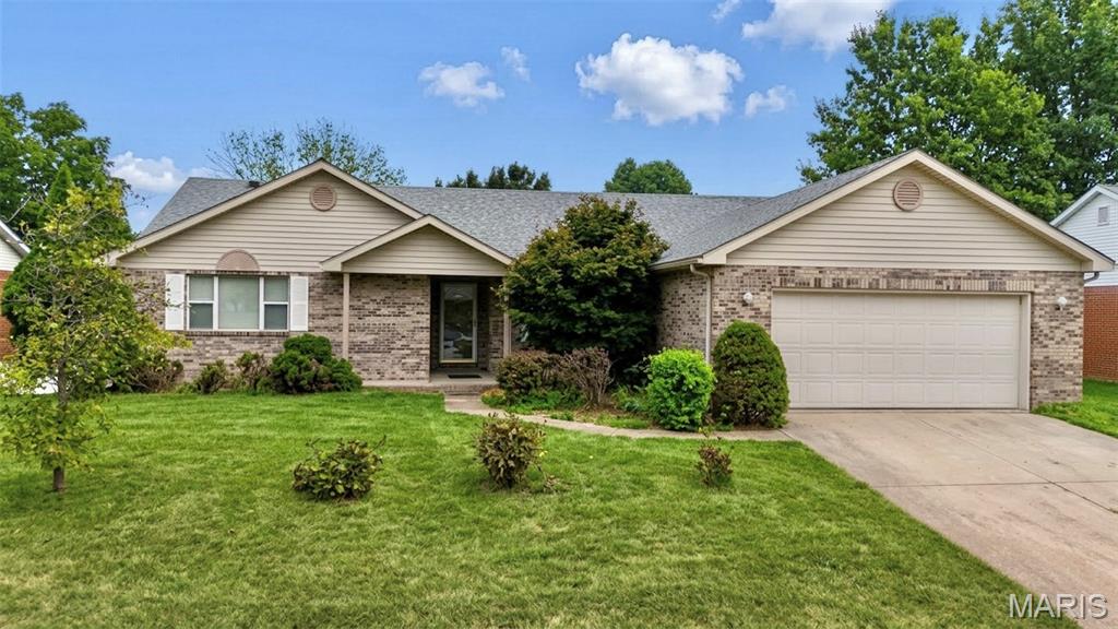 Exceptional Ranch Living in Swansea! Welcome to this incredible, spacious ranch home offering over 1,800 square feet on the main level and a total of 3,600 square feet of finished living space, including a incredible walkout basement. Nestled in the highly sought-after Wolf Branch School District, this property combines size, comfort, and an unbeatable location just minutes from shopping, dining, local interstates, and Scott Air Force Base. Main Level Highlights: Vaulted Family Room, featuring a warm fireplace as its centerpiece, flowing seamlessly into the open-concept kitchen and casual dining area;
Covered Main-Level Deck - Step right out from the main level onto the covered deck, offering a fantastic, elevated space for relaxing or entertaining while overlooking the yard and pool; Kitchen & Dining - Equipped with a convenient breakfast bar, a pantry cabinet, and all appliances included, complemented by a separate formal dining room for hosting gatherings; Split Bedroom Floor Plan, boasting private primary suite featuring a walk-in closet and ensuite bathroom with a double vanity; also, two generously sized additional bedrooms and a full bath; Everyday Convenience - Main-floor laundry room and an attached two-car garage; Finished Walkout Lower Level has a massive Living Space, featuring a large lower-level family room anchored by a second fireplace with a classic brick hearth; Bonus Rooms: Includes a dedicated home office, a recreation room, and a massive lower-level room featuring a walk-in cedar closet and direct bathroom access; Flexible Layout: The fourth bedroom and a full bath round out the lower level, making it ideal for guests, multi-generational living, or a private retreat; Outdoor Oasis: Step right out from the covered lower-level patio or enjoy the view from the main-level covered deck down to your own fully fenced backyard oasis, complete with a large above-ground swimming pool—perfect for summer relaxation and entertaining!