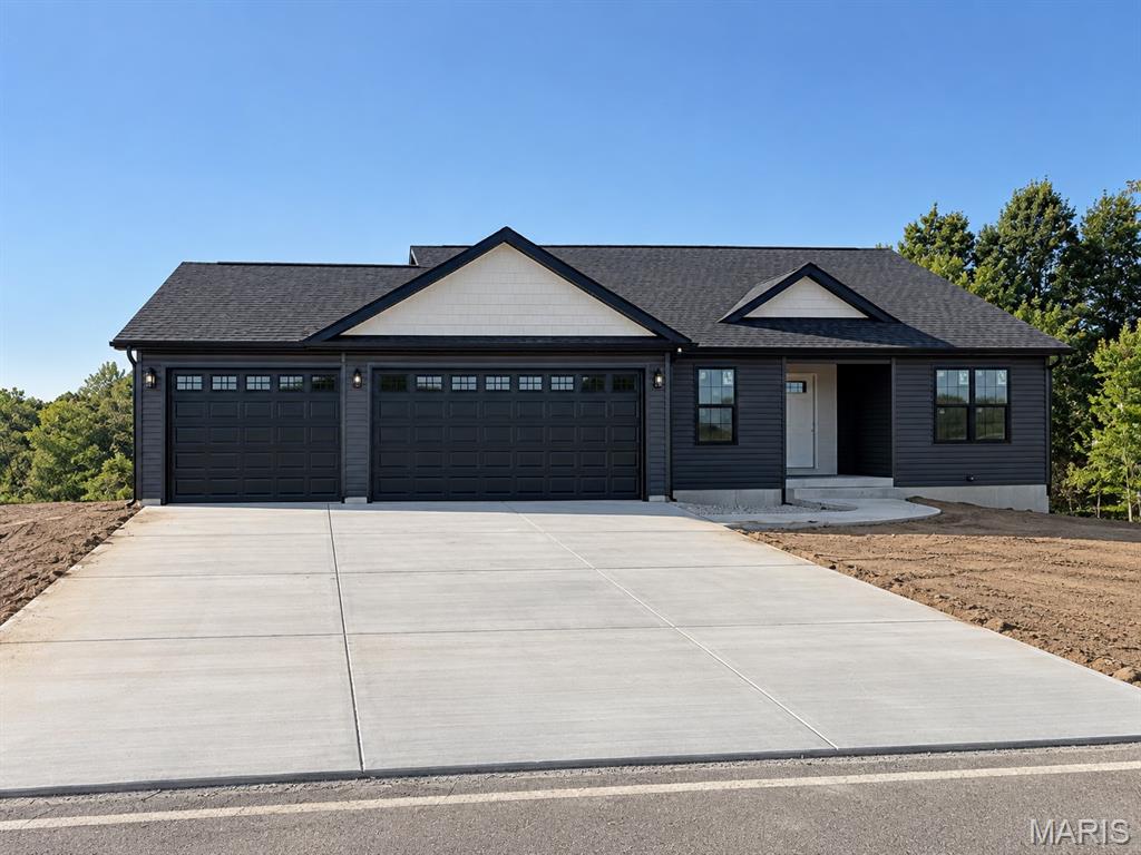 Beautifully designed new construction ranch in Pendleton Estates! Offering 3 bedrooms, 2 full bathrooms, and 1,304 square feet of thoughtfully designed living space, this home features an open floor plan, vaulted ceilings, granite countertops, an entrance foyer, and convenient main-level laundry. The unfinished walkout basement provides additional potential for future living space and includes a roughed-in bath. A spacious 3-car attached garage adds plenty of room for vehicles, storage, or hobbies. With a traditional ranch layout, modern finishes, and a practical floor plan, this 2026 new construction home offers a wonderful opportunity to make it your own.
