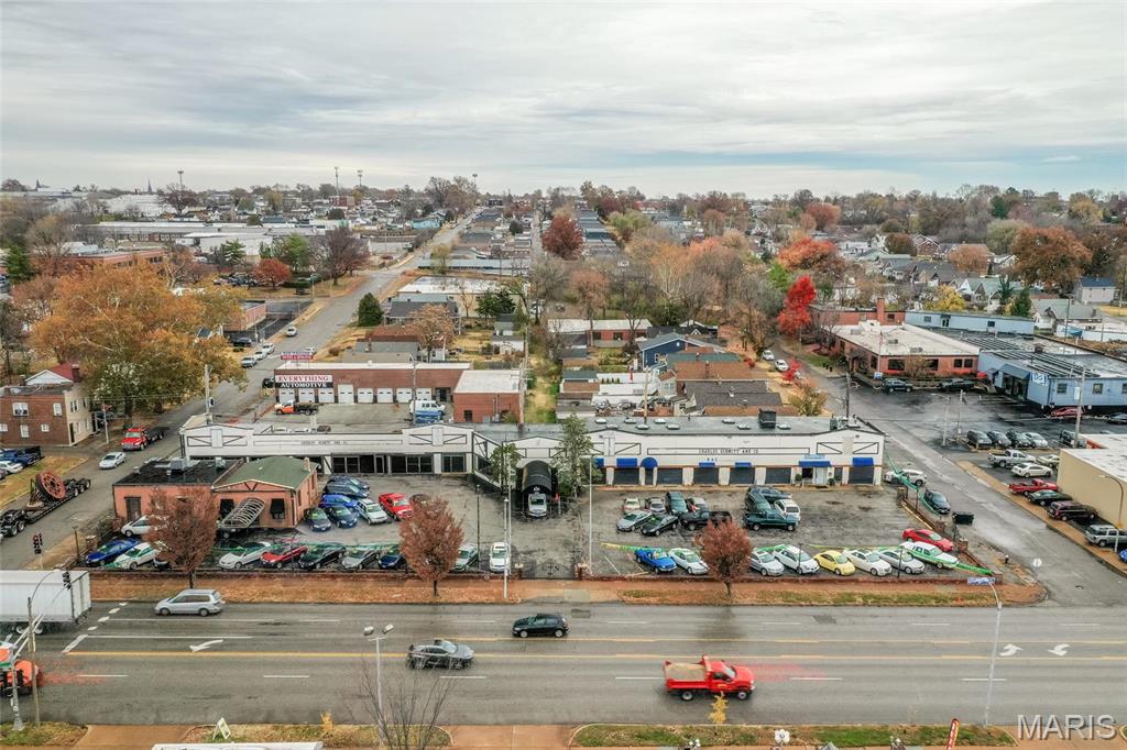 The property consists of a 0.78 Acre Parcel with 2 building structures, a 1,723 S.F. building and a 10,041 S.F. showroom and auto repair building. The property is zoned "G" (local commercial and office district) and currently utilized as a car dealership with auto repair services.

The property represents an ideal development opportunity given its location at a signalized intersection, has 3 curb cuts (North, West and South sides of property) and benefits from 30k V.P.D. on Kingsghighway. Ideally located in South St. Louis in the Tower Grove South neighborhood at the intersection of Kingshighway and Oleatha. Location: City, Corner Location