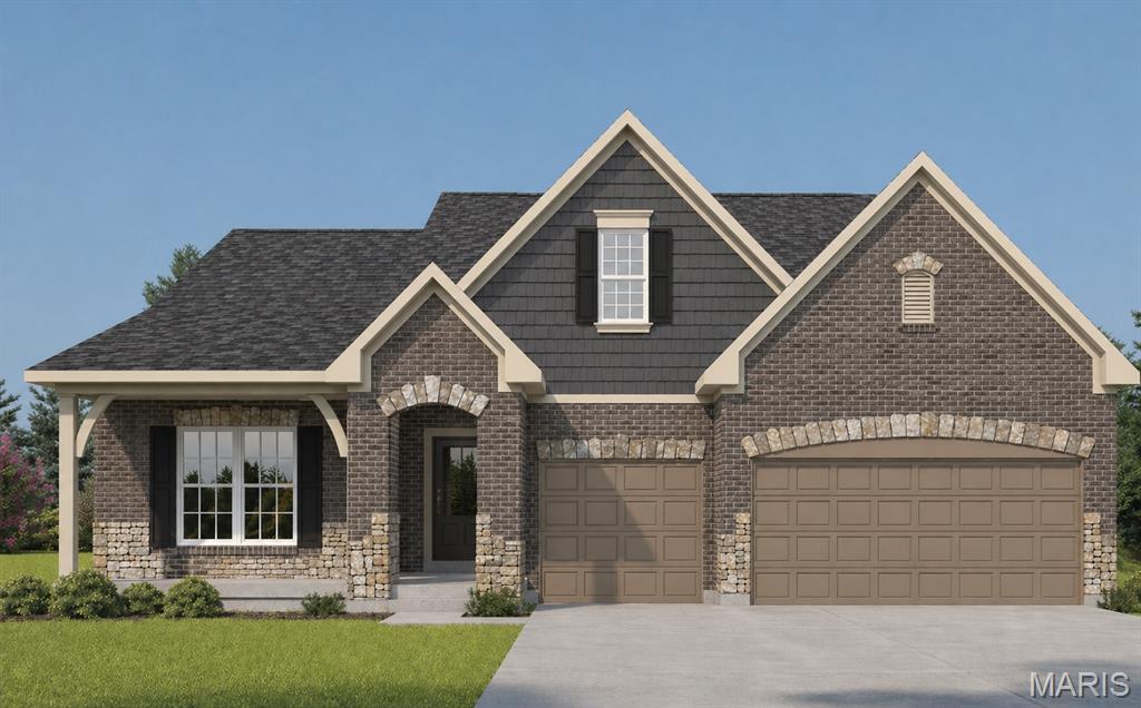 Beautiful new construction by Consort Homes in the desirable Cedarstone subdivision, located in the highly rated Wentzville R-IV School District. This thoughtfully designed 1.5-story Craftsman-style home offers 3,546 sq ft of finished living space with 5 bedrooms, 4 full baths, and a 3-car attached garage.
The main level features an open and inviting great room highlighted by an electric fireplace and ceiling fan, flowing seamlessly into the well-appointed kitchen. The kitchen is designed for both style and functionality, featuring quartz countertops, a center island, stainless steel gas appliances, custom two-tone 42" cabinetry with crown molding, soft-close dovetail drawers, full-extension drawers, pendant lighting, and breakfast bar. Adjacent breakfast and separate dining rooms provide flexible options for everyday living and entertaining. The main-floor primary suite offers comfort and convenience with a walk-in closet and private bath featuring an adult-height double wave-bowl vanity, soaking tub, and separate shower. A second bedroom and full bath on the main level add flexibility for guests. The main-level laundry room enhances everyday functionality. The upper level includes a spacious bonus room, three additional bedrooms, and two full baths, each finished with adult-height wave-bowl vanities. The full inground basement features 8-foot ceilings, egress window, sump pump, rough-in bath, and remains unfinished—offering excellent potential for future expansion. Community amenities include professionally managed common ground, clubhouse, pool, pickleball courts, dog park, playground, and walking trails. 

Photos are of a previously built Braxton, some items shown may be upgraded options.