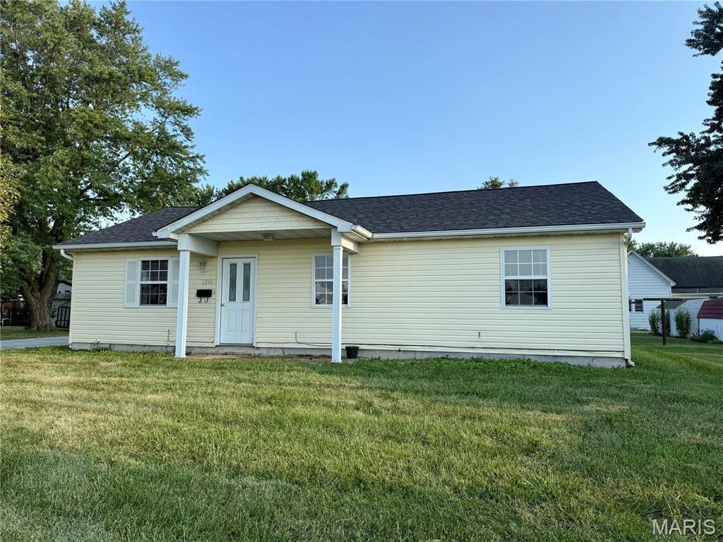 First-time homebuyer, investor, or simply looking for an affordable home? This 3-bedroom, 1-bath home, built in 2004, is worth a look! The architectural shingle roof was installed in 2026, and there’s still time for you to make it your own. With a full-price contract, you can choose the color of the new vinyl siding—so you get a say in the home’s fresh new exterior! Inside, you’ll find a vaulted ceiling, open floor plan, central heating and cooling, thermal windows, and convenient main-floor laundry. Outside, the property offers a carport that could also be used as a covered patio, a level lot with a nice backyard, and a storage shed for additional space. With its affordable price point, recent updates, and opportunity to choose your own siding color, this home offers a great combination of value and potential. Don’t wait—move quickly to take advantage of the opportunity to make some of the finishing choices your own!