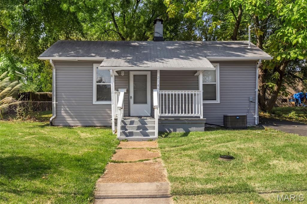 Price Adjustment! Welcome to this charming 2-bedroom, 1-bathroom home in the heart of Overland! Featuring low-maintenance LVP flooring, a newer AC system, off-street parking, and a large backyard with plenty of space for entertaining, gardening, or relaxing, this home offers both comfort and convenience. The cute front porch adds to the home's curb appeal and provides a welcoming spot to enjoy your morning coffee. Conveniently located with excellent access to major highways, shopping, dining, and everyday amenities, this home is a great opportunity for a first-time buyer, downsizer, or investor. Come see all this adorable home has to offer! Sold as is. Already passed occupancy!

Note: Photos are virtually staged.