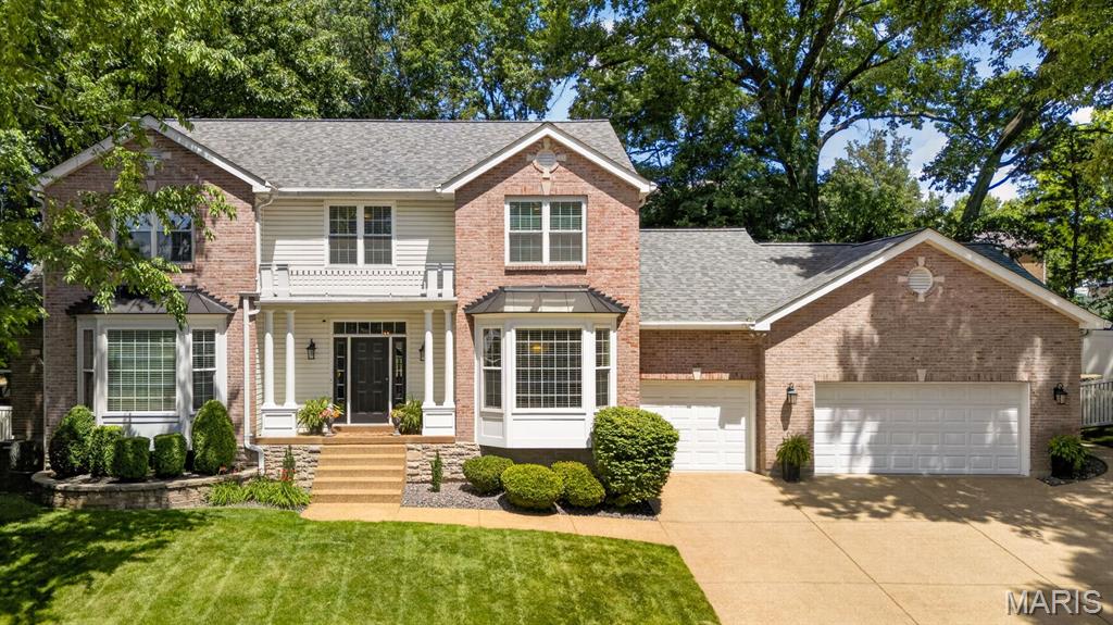 Beautifully maintained 5-bedroom, 4-bath home offering 3,091 square feet of living space on a .34-acre lot in the Mehiville School District. Designed for both everyday living and entertaining, the open floor plan features hardwood floors, a spacious great room with fireplace and bullt-in cabinetry, a bright kitchen with stainless steel appliances, center Island, abundant cabinetry, and both formal and casual dining spaces. An adjoining hearth room provides a cozy retreat. The main-floor primary suite features a large walk-in closet, dual vanities, soaking tub, and separate shower. Main-floor laundry and an oversized 3-car garage add convenience and storage. Upstairs, a versatile loft offers space for a home office, playroom, or media area. Four additional bedrooms provide plenty of room for family and guests, one with convenient ensuite full bath and two sharing a jack-and-jill with double sinks. A standout feature of this home is that all five bedrooms include walk-in closets. The unfinished lower level offers excellent storage and future finishing potential. Outside, enjoy a fenced backyard with mature landscaping, expanded patio space, multiple seating areas, and utility connections already in place for a future spa. Recent improvements include hardwood floors, roof replacement, electrical upgrades, and expanded outdoor living areas. Additional features include extensive millwork, central vacuum, and an in-around sprinkler system.