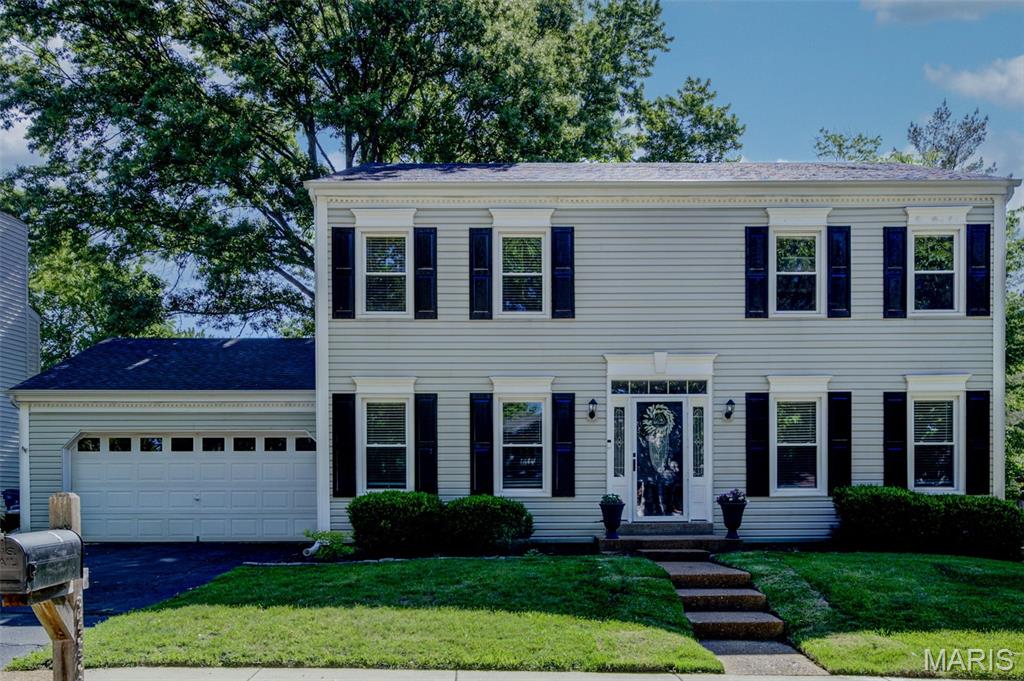 Beautifully updated and meticulously maintained, this 4-bedroom home combines timeless charm with modern updates in an unbeatable Chesterfield location. Enjoy a remodeled kitchen, renovated baths, spacious living areas, and a versatile lower level offering endless possibilities. The private, fenced backyard with mature trees and a paver patio creates the perfect setting for family gatherings, entertaining, or simply enjoying the outdoors. Best of all, you're just a short walk to Kehrs Mill Elementary, making this an incredible opportunity to enjoy one of Chesterfield's most desirable neighborhoods.