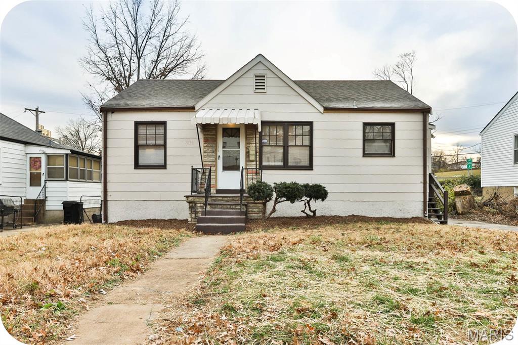 Great opportunity for investor looking for an updated home to add to their portfolio (current tenant in place thru 03/2028).  This home was rehabbed in 2021, refinished wood floors in living and dining area. Kitchen features updated cabinets, granite counters and stainless appliances.  Generously sized bedrooms with carpeting and refreshed full bathroom. The HVAC, water heater and appliances are 5 yrs old or less and the roof is less than 9 yrs. Situated near UMSL and Highway 70, this home has quick access to anywhere you need to be. The property has been professionally managed.  Call for more details!
