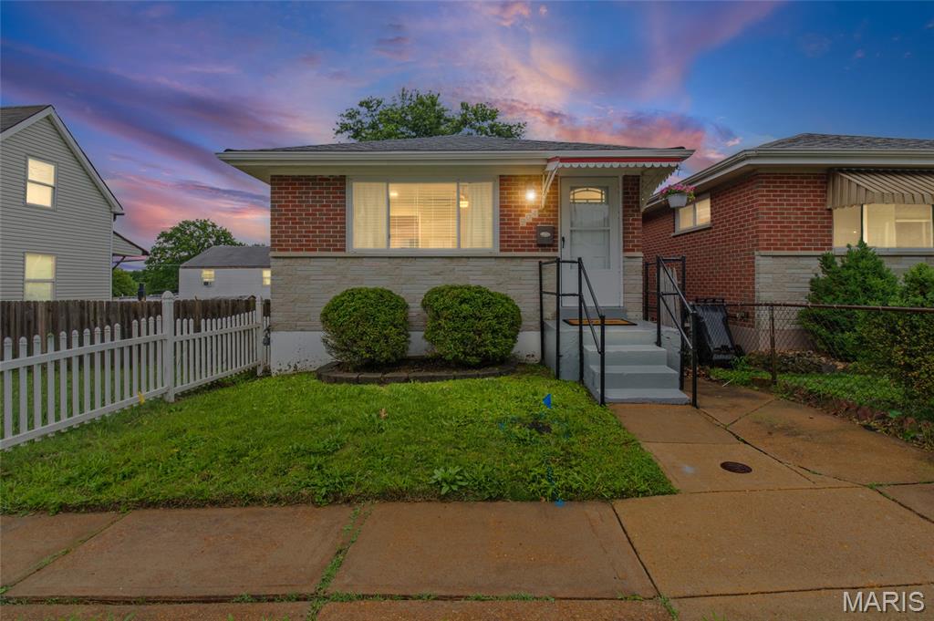 Charming move-in ready 2 bed, 1 bath brick home in the heart of South County! This inviting home features many updates throughout while still offering warm character and charm. New roof and gutters 2025, new flooring in lower level, and fresh paint throughout. Enjoy a bright and comfortable living space, an updated feel, and a partially finished lower level perfect for entertaining, a rec room, home office, gym, or whatever your heart desires. Conveniently located near shopping, dining, and major highways, this home is ready for its next owner to move right in and make it their own!