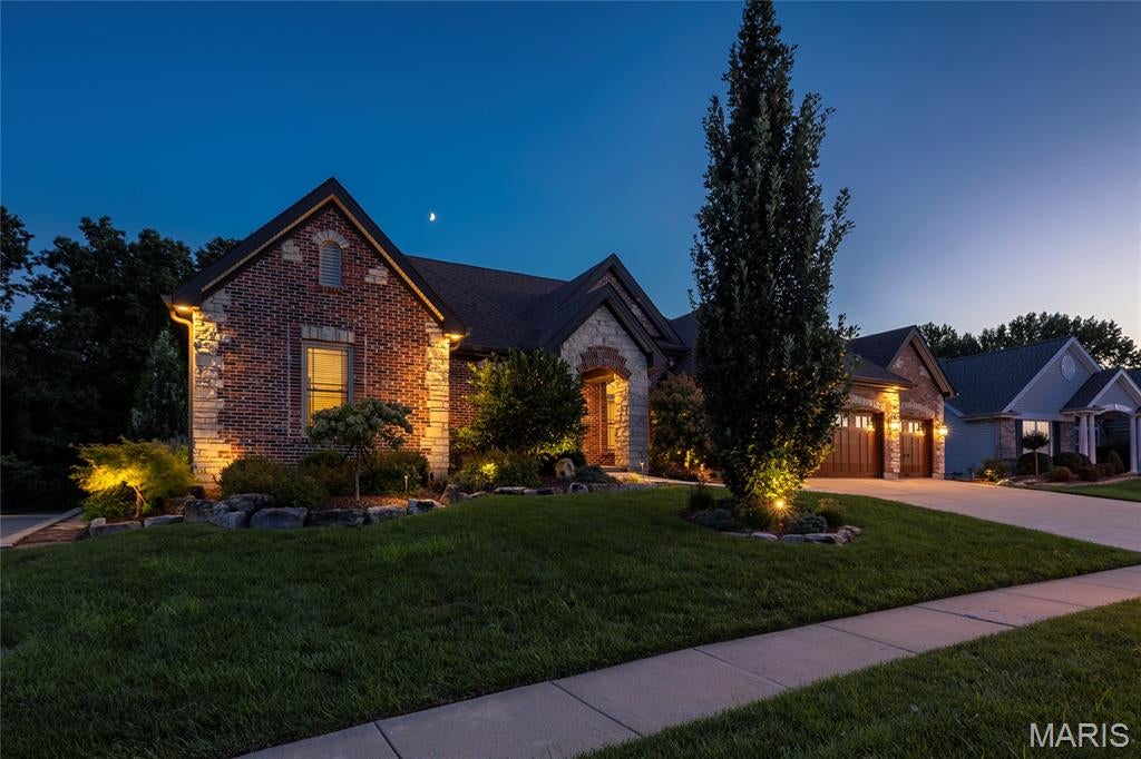 Spectacular atrium ranch situated on a professionally landscaped .67-acre lot in the sought-after Estates at Heritage Trails! Boasting 3 bedrooms, 2.5 bathrooms, and 2,863 square feet of living space, this beautifully maintained home offers an exceptional combination of quality, comfort, and thoughtful updates.

Upon entering, you will notice the inviting atrium-style design, creating an open and spacious feel throughout the main level.  The entry foyer is flanked by the formal dining room, and flows into the dramatic great room featuring a gas fireplace, vaulted ceilings, and abundant natural light.  The Kitchen has been thoughtfully updated, featuring quartz countertops, professionally refinished cabinets, center island, dual ovens, new Bosch dishwasher (2025), walk-in pantry, and an adjoining dining area, which opens to the charming Hearth Room.  The spacious Primary Bedroom Suite features an adjoining full bathroom with corian vanity, walk-in shower with custom glass shower doors, and large walk-in closet.  Two additional nice-sized bedrooms, a main floor laundry room, and updated full hall bathroom, and half bathroom can also be found on the main floor.

Additional highlights include: newer roof (2020), HVAC (2024), newer Pella double-pane Low-E windows throughout (2020), custom closet/storage systems in pantry, laundry room, two bedrooms; comfort height toilets throughout, updated lighting and ceiling fans, central vacuum system, alarm system, built-in indoor and outdoor speakers, 3-car garage with Clopay Canyon Ridge Carriage House garage doors, premium 5-layer construction insulated seeded-glass windows, extra-quiet garage door openers, battery backup garage door openers (2022).  The expansive basement provides tremendous future potential with 10-foot ceilings, egress windows, and a roughed-in bathroom ready for future finishing.

Outdoor living is truly exceptional, featuring a fully fenced backyard with two gates, established botanical-style landscaping, and an enlarged walkout patio with beautiful hand-stamped concrete in a wraparound design - perfect for entertaining. A matching hand-stamped concrete walkway leads from the front of the home to the entry.  

With its professionally landscaped grounds, extensive recent improvements, exceptional outdoor living spaces, and desirable atrium-ranch layout, this is a rare opportunity to own a truly special home in Estates at Heritage Trails!
