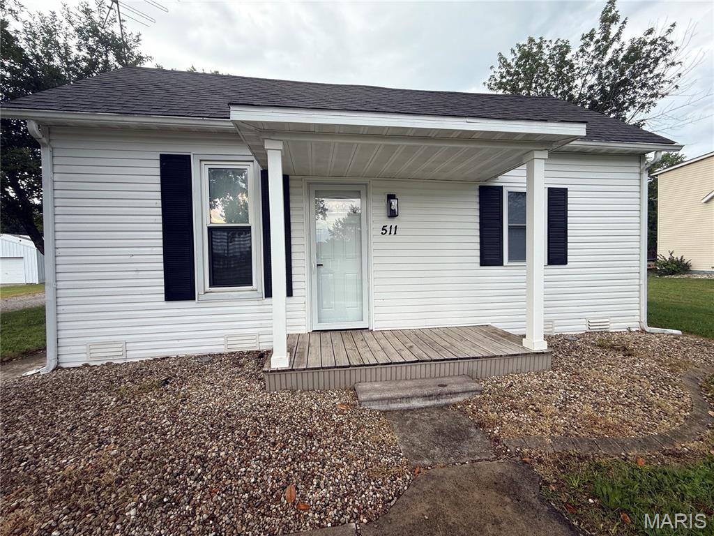 Two Bedroom House in Lietzes Subdivision, LVP Flooring Throughout Main Living Areas, 15 x 14 Living Room, 13 x 11 Kitchen Provides Gas Range, Dishwasher, Garbage Disposal and Refrigerator, Full Hallway Bathroom, 13 x 11 First Bedroom and 12 x 12 Second Bedroom, Three Car Detached Garage, Available Now.