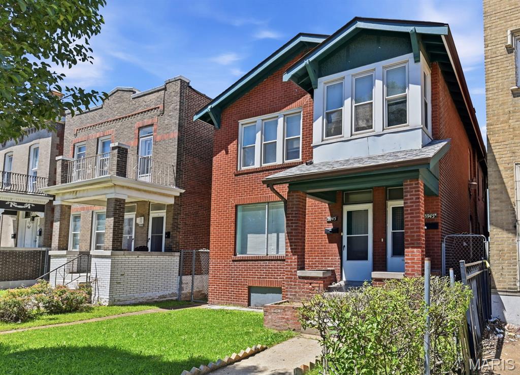 Exceptional opportunity for investors or owner-occupants seeking a well-maintained duplex with significant capital improvements already completed. This solid brick 2-family offers a spacious 2-bedroom unit with an additional sleeping area and a 3-bedroom unit, creating strong rental appeal and flexible living options. Current rents are $1,000 and $1,150, leaving room for future income growth while benefiting from stable occupancy.

The real story here is the extensive list of updates. Major improvements include updated plumbing with PVC stack and lateral, copper water lines, newer HVAC systems (+/- 2 years), updated windows, and a newer roof. The rear sunrooms add valuable usable space for tenants, while the detached 2-car garage has been recently renovated with new windows and an electric opener. Inside, you'll find charming wood flooring and the character expected from a classic South City property, paired with the peace of mind that comes from substantial system upgrades.

Located in the heart of Dutchtown, this duplex offers the combination investors are always seeking: strong bones, meaningful improvements, and future rental upside. Whether you're looking to expand your portfolio or offset your mortgage with rental income, this is a rare opportunity to acquire a property where much of the heavy lifting has already been done.