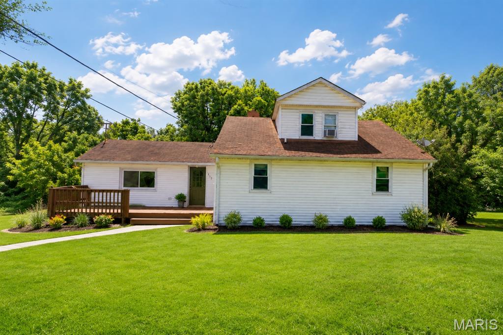 Welcome home to 733 Abel Drive in Festus! This charming 4-bedroom, 1-bath home offers fresh updates throughout, including newer flooring and fresh paint that create a clean, inviting feel from the moment you walk in. Enjoy the convenience of main floor laundry and the added character of custom built-in shelving that provides both style and functionality. Step outside onto the front or back deck and unwind while overlooking peaceful greenery — the perfect spot for morning coffee, quiet evenings, or simply enjoying a little tranquility and solitude. Conveniently located with easy access to shopping, dining, and Interstate 55 in the Blue Ribbon School District of Festus Public Schools, this home combines comfort, charm, and everyday practicality!