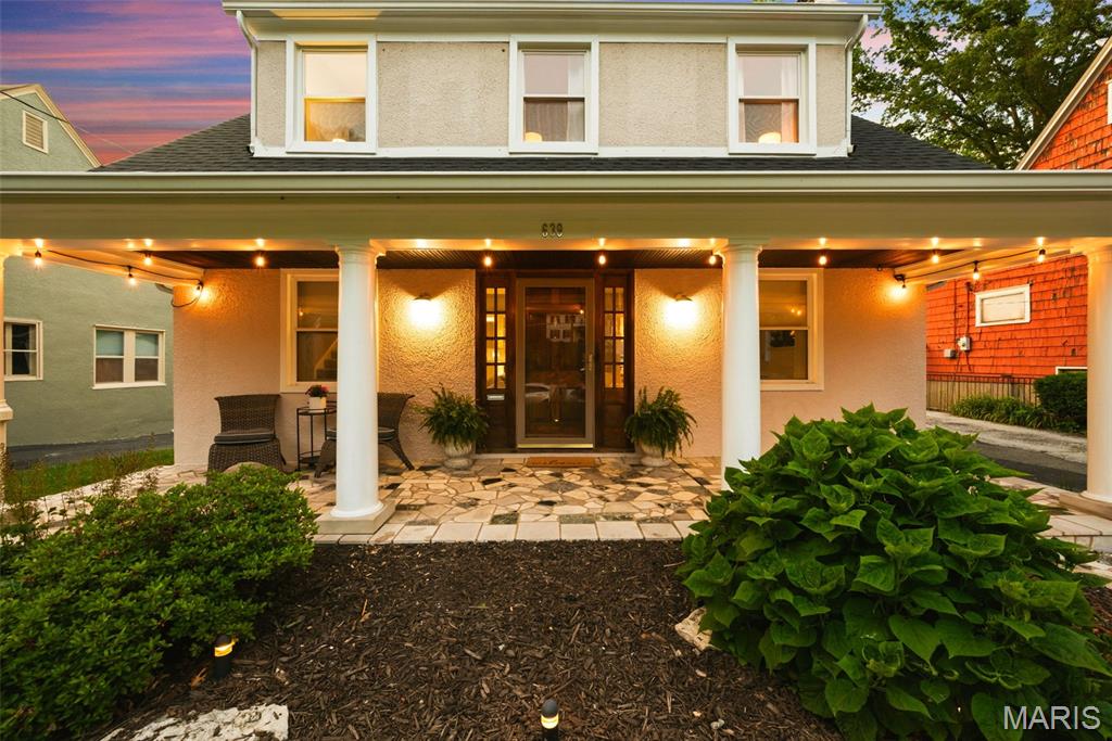 Welcome to 639 Newport Avenue — one of Webster Groves’ most beloved and recognizable streets, perfectly situated between Avery Elementary, Old Orchard Business District and gorgeous Webster Park. This classic 3-bedroom, 2.5-bath home delivers nearly 1,900 square feet of living space across two thoughtfully designed levels in one of Missouri’s most sought-after school districts. This charming stucco bungalow’s main level offers comfortable, light-filled living spaces with the character and architectural detail that defines Webster Groves’ historic housing. Open floor plan with large living room anchored by the gas fireplace and open to the dining room that over looks the enclosed patio. The updated and bright kitchen boasts a walk in pantry, extra beverage fridge, built in butler’s pantry and a perfectly placed powder room. The finished lower level — approximately 600 square feet — provides flexible space ideal for a home office, playroom, guest suite, or media room. The upper level has 3 generous bedrooms with an updated full bathroom and brand new carpet throughout. Step outside and the story gets even better. The first fully fenced outdoor living space features an enclosed patio with built-in seating and storage, a canopied lounge area with a mounted TV, and a putting green — a private, purpose-built retreat that lives like an extension of the home. Beyond the detached 2-car garage, a second fully fenced yard offers a deck and yoga platform, a fire pit, and a dedicated play area — two distinct outdoor zones for two completely different moods. The quarter-acre lot, the detached 2-car garage, and the dual outdoor living spaces together create a package that simply doesn’t show up at this price point across from Webster Park. Walk to Old Orchard’s nationally recognized restaurant row — home to James Beard-nominated Balkan Treat Box — and to the brand-new $12M WG Water Park. The Webster Groves School District ranks in the top 5% of all Missouri public schools. Don’t miss your chance to make this gem yours!