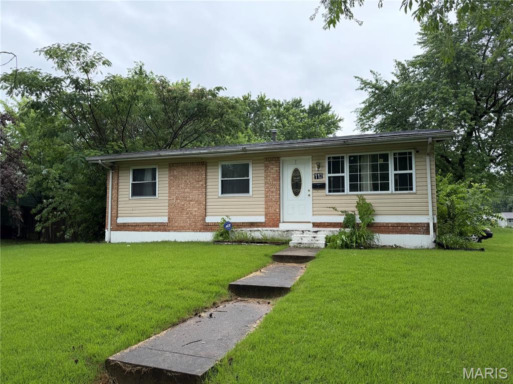 TURN KEY RENTAL!  Single family Ranch home sitting on large corner lot.  Home features living room, large open eat-in kitchen, additional den area, three bedrooms and two baths on main level (including primary suite).  Basement is full.  Property has covered patio and partially fenced yard as well as an attached single car garage.  Home has a long term tenant and is ready to add to your rental portfolio!