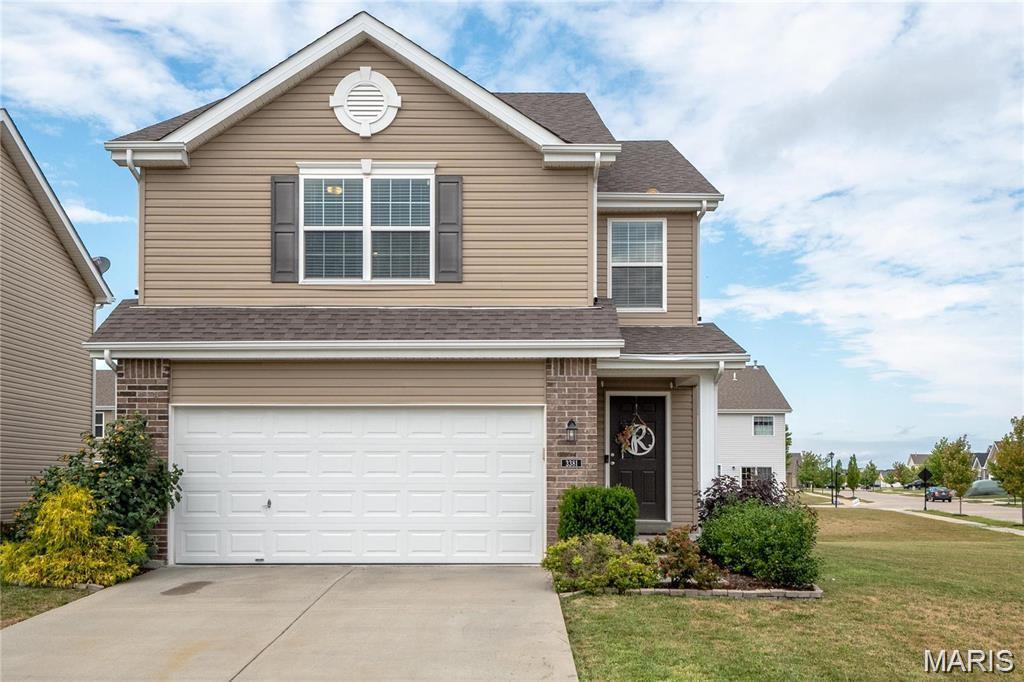 A corner lot in Charlestowne is a rare find! Step inside this beautifully updated Two-Story home in one of St. Charles' coveted golf cart communities in desirable Orchard Farm School District. The inviting family room features a gas log fireplace right off your breakfast room & kitchen area. The kitchen has newer LVP flooring, SS appliances, a large pantry and bar seating to accommodate everyone. Upstairs is the spacious primary bedroom with 2 large walk-in closets, 2 sink vanity, walk-in shower and corner bathtub. Right off the primary is the convenient second floor laundry room along with 2 bedrooms and a second full bathroom. Love to entertain on game days? The finished basement features a large rec room, modern wet bar and half bath along with plenty of storage space. The backyard is fully fenced and comes equipped with a lawn irrigation system you can control easily from your phone. This home truly has it all! Located right off hwy 370 with easy access to the shops & restaurants in New Town, around Elm Street and a quick drive to Main Street. Open house Thursday 5-7pm and Sunday 1-3pm!