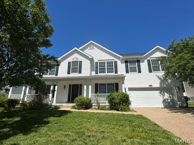 Beautiful Home in Unincorporated St. Charles.
Home has been updated with newer LVP floors on main level, Beautiful fireplace in Family Room. Wall of windows overlooking the backyard pool and huge deck.
Nice open kitchen with big island, main floor laundry room with washer and dryer. Separate formal dining room and Living room. Kitchen is open to breakfast area and spacious family room.
 Second floor has 4 bedrooms and one full bath, big spacious bonus loft area, beautiful Primary suite with vaulted ceiling, and walk-in closets. Primary bathroom with tub and separate luxury shower and double vanity. Carpets were just professionally cleaned.
Basement is unfinished, zoned heating and cooling. Fenced backyard. Home is closed to major highways...