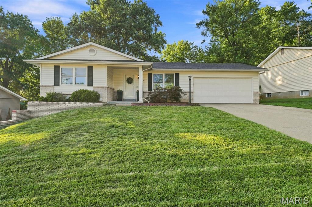 Adorable, move-in ready 3 bed, 2 bath ranch with finished basement and over 1500 sq ft of living space!  Located in a quiet neighborhood in AWARD-WINNING FRANCIS HOWELL School District! Main floor includes large living room with electric fireplace, kitchen and dining area, 3 bedrooms and a brand new bathroom! FINISHED BASEMENT adds lots of additional living space with a huge living area, SLEEPING ROOM, office, FULL BATH and storage area! Owners have made tons of upgrades, including all NEW LVP AND CARPET on main level, NEW DECK, HVAC (2022) and two NEW BATHROOMS. (Full list of upgrades provided.) This house has everything you need! It has been well taken care of and is ready for it's new owner!
*closet doors in master bedroom will be installed before closing! 
*owner is installing a small french drain in the back yard for landscaping purposes (no drainage issues!) This will be completed before closing.