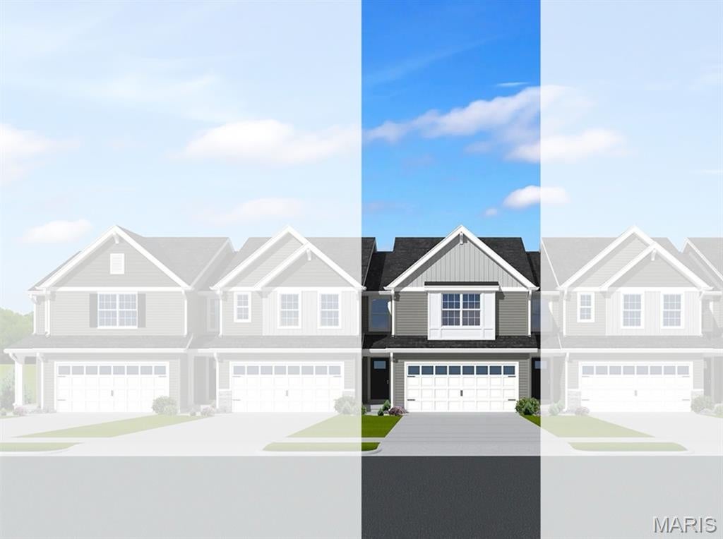McBride Homes’ Burlington 2-story 3BR, 2.5BA will be ready this winter! Craftsman exterior! This beautiful townhome has an open floorplan with a lg family room, breakfast area, & kitchen w/extended breakfast bar. The kitchen has level 4 Brellin White 42” cabinetry, quartz countertops, & stainless-steel GE appliances. Wood laminate flooring throughout the main level! Primary bedroom has 2 large walkin closets & private bath w/double bowl adult height vanity, enclosed toilet, linen closet & walkin shower. 2nd floor has a laundry room, 2 extra bedrooms w/walk-in closets, & full bath! Extras: ¾ bath rough in at LL, 6 panel white interior doors, upgraded fixtures, & garage coachlights. Dogwood Grove features a charming enclave of low-maintenance townhomes in Lake Saint Louis. Enjoy a dog park, plus lawn care, snow removal, and exterior maintenance included through the HOA. Enjoy peace of mind with McBride Homes’ 10 year builders warranty & incredible customer service! Similar photos shown.