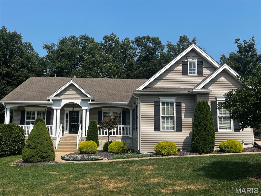 SELLER IS OFFERING AN INTEREST RATE BUY-DOWN! POSSIBLE INTEREST RATE IN THE 4%'s or 5%'s FOR QUALIFIED BUYERS!

Beautiful Atrium Ranch Home with 3 Car Side Entry Garage has Great Curb Appeal and is Perched on a Beautifully Landscaped, One Acre, Wooded Lot in a Cul-De-Sac.  This Beautiful Home was actually the Subdivisions Display Home! From the moment you Enter the Open Concept Atrium Ranch you will experience the feel of a Tree House with Wonderful Views of Nature.  The Primary Bedroom has a Large Walk in Closet, an en-suite Bath with Separate Shower, Jetted Tub and Adult Height Double Sink Vanity.  The Open Great Room has a Beautiful Kitchen with White Cabinets and Quartz Countertops with Stainless Steel Appliances and Large Pantry for storage, a Breakfast Room and Cozy Hearth Room with a Wood burning Fireplace.  A Large Open Dining Room, Two more Bedrooms and a Full Bath Complete the First Floor of this Divided Bedroom Floorplan. The Lower-Level Walkout is the perfect Mother-in-Law or Guest Quarters with the 4th Bedroom, the 3rd Full Bathroom and the Second Kitchen!  The Large Family Room has a Gas Fireplace and Beautiful Arched Lighted Built-ins.  Another Feature of this Lower Level is the 21X18 Triple Soundproof, wired for Sound Media Room with French Entry Doors and Sconce Lighting with Theater Dimmers.  Other Features of this wonderful Home include a Central Vacuum System, Security System (you choose the service) and a Lawn Irrigation System.  Please plan to attend our Open House or Schedule your Private Showing today to come see your Future New Home!
