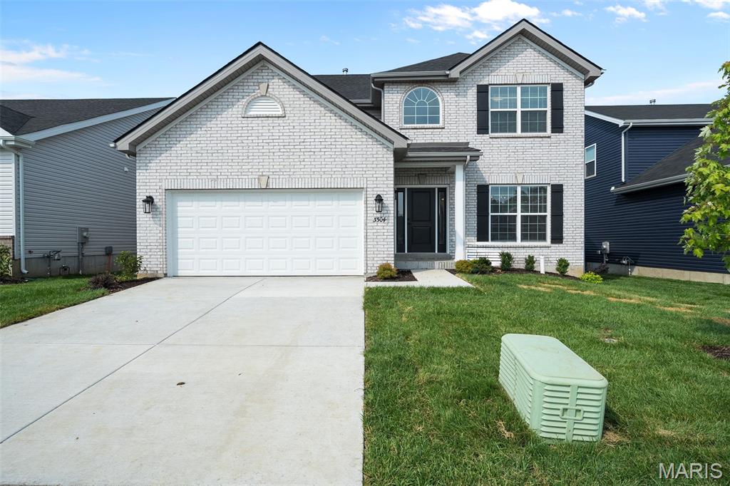 New McBride Homes Royal II 2-story 4BR 2.5BA DISPLAY HOME FOR SALE! Enjoy 9ft ceilings, 6ft windows & wood laminate flooring on main floor! This open floor plan offers a luxury kitchen with a center island & breakfast bar, level 4 Brellin White 42” tall cabinets, quartz countertops, walk in pantry, & stainless steel GE appliances. Large breakfast room with sliding glass doors to backyard. The spacious family room has a beautiful linear gas fireplace and window wall for natural light. Formal dining room, powder room & laundry complete the main level. Upstairs the primary suite has a ceiling fan, walkin closet & private luxury bath w/double bowl vanity, tub, enclosed toilet, & 5’ walkin shower. 3 additional bedrooms & hall bath add convenience. Extras include upgraded matte black fixtures, spindled staircase, white 2-panel doors, garage coach lights & LL ¾ bath rough-in for future finish. The Timbers is a 75-acre master planned community surrounded by scenic hills, woods, & common ground. Enjoy peace of mind with McBride Homes’ 10 yr builders warranty and incredible customer service! Display photos shown.