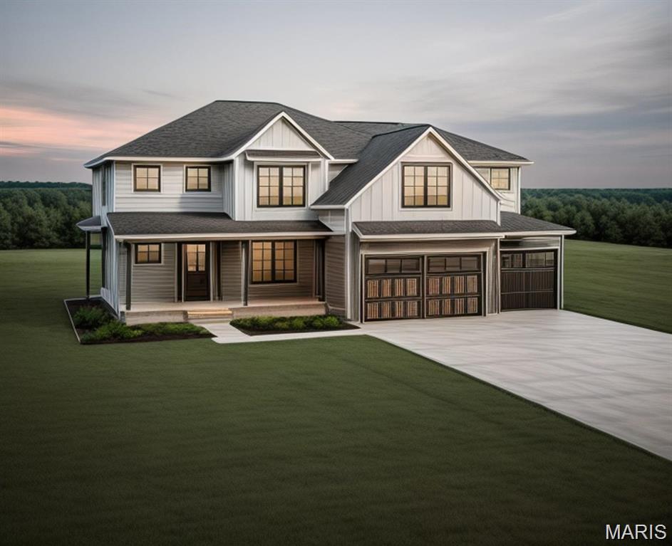 Welcome to this custom luxury home in the highly desired Ladue school district, offering 3000+ square feet of unparalleled design & construction! Upon entering, you'll be greeted by an open floor plan with natural light flooding the home, highlighting the gleaming hardwood floors and sleek design elements throughout. The chef's kitchen is a dream come true, featuring custom cabinetry, quartz countertops, and an oversized island perfect for gathering around. Cozy up by the gas fireplace surrounded by custom built-ins in the inviting living area, or retreat to the well-appointed home office for quiet productivity. The spacious primary suite, along with three additional bedroom suites upstairs, ensures ample space for relaxation and privacy. The 9ft pour basement offers endless possibilities for customization and expansion to suit your lifestyle needs. Outside, you'll find plenty of outdoor entertaining space, ideal for hosting gatherings or simply enjoying the beautiful surroundings.