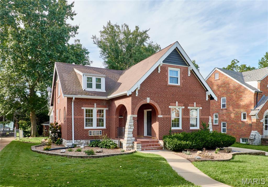 Welcome to this beautifully updated spacious, 5 bedroom 2.5 bath immaculate, full brick home, on a nice level lot. One could have a wedding in the rear yard! Conveniently located by the oldest golf coerce ( Normandie) west of the Mississippi. Enjoy the special privilege's for the homeowners. (Discounted Green Fees etc.) who live in Bel-Nor. This property combines comfort, privacy, and move in ready convivences. Major updates include a new hot water furnace, new range, new microwave, new dishwasher, stainless steel refrigerator, and zoned cooling.  Upon entering this amazing home, one will see the special quarry tile front porch leading to the two oak entry doors, one screened, and the other having a beautiful round leaded and stained glass window. Enjoy the outstanding hardwood floors throughout the main level plus special millwork. There are thurmo pained windows, high ceilings, and a bright open rear family room. In addition, there is a marble gas fireplace, and french doors in the large living room for family and friends gatherings.