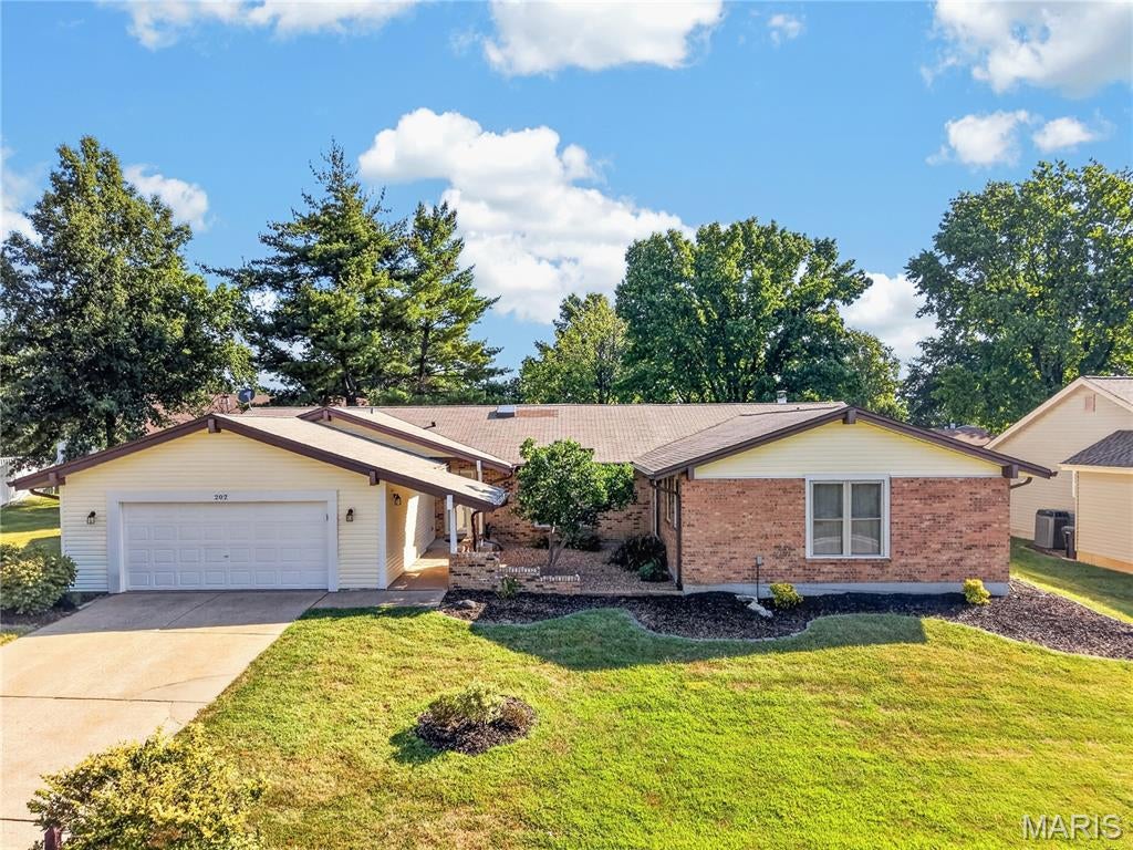 Welcome to this stunning, move-in-ready rambling ranch! From the moment you step inside, you’ll be wowed by the bright, fresh design and spacious vaulted great room, complete with beautiful beamed ceilings and skylights.
The gourmet kitchen is sure to become the heart of the home, featuring a huge center island with prep sink, granite countertops, stainless steel appliances, and a six-burner range with griddle and double ovens. The adjoining dining area offers plenty of space for a large table, plus room for a comfortable conversation area—perfect for entertaining.
The main level includes five bedrooms and three-and-a-half bathrooms, including two bedrooms connected by a convenient Jack-and-Jill bath. A laundry area is located just off the garage, with a second laundry area in the lower level for added flexibility.
Outside, enjoy a nice level lot and a two-car garage. Recent updates include newer HVAC systems and a newer hot water heater. With its spacious layout, thoughtful amenities, and inviting style, this exceptional ranch is ready to welcome you home!