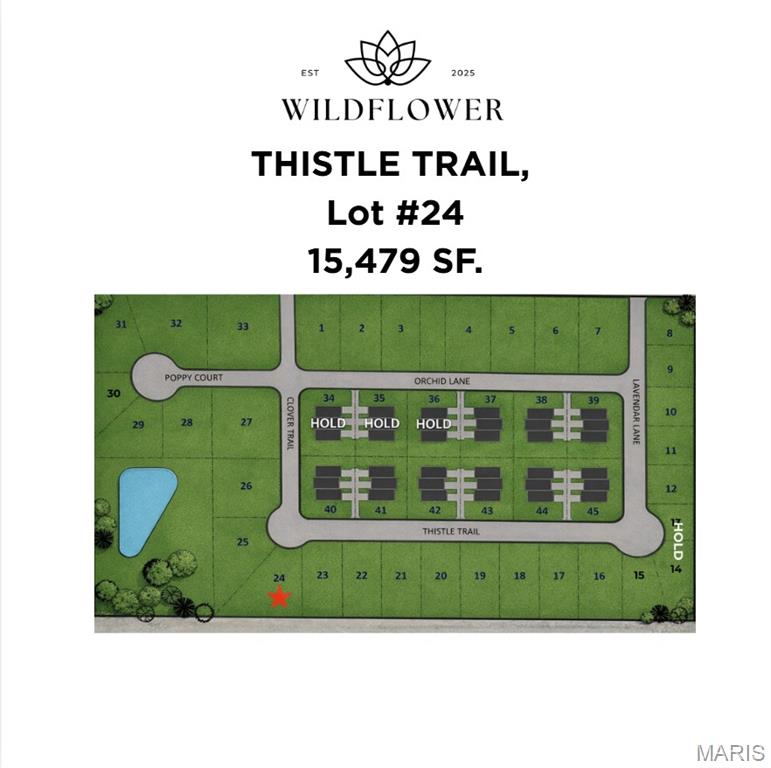 LOT #24 - SEIZE THE OPPORTUNITY to secure first selection of premier building sites within Wildflower Subdivision. This highly anticipated new development in Litchfield, IL, presents a curated collection of lots, with a diverse range of sizes and price points to accommodate the vision for your custom home. Wildflower Subdivision offers the tranquility of small-town life and its strategic location provides unparalleled access, placing you less than an hour from Springfield, IL, and a mere 60-minute commute to downtown St. Louis, MO, via easy access to I-55. Litchfield features a host of amenities, including a local hospital, a variety of shopping and dining establishments, and exceptional recreation at scenic Lake Lou Yaeger. We invite you to review the accompanying map detailing all available options. Act quickly to reserve your chosen piece of this desirable community!