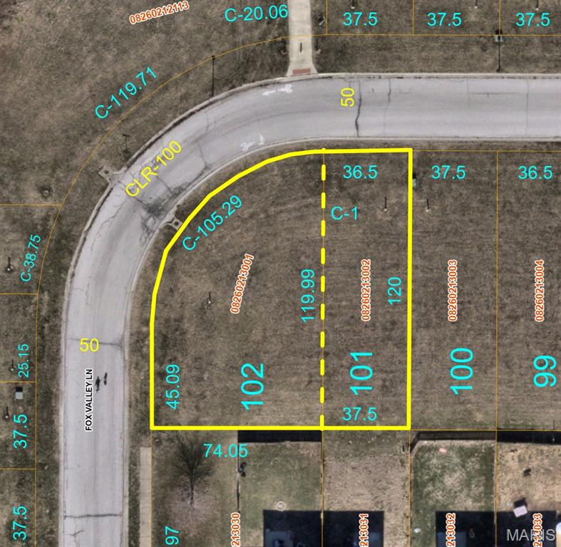 Price listed is Starting Bid Only. Bidding starts closing 8/20/2026 @ 5p.m.  Rare development opportunity awaits with this unique offering in and adjacent to the Fox Valley Subdivision of Belleville, IL! The properties include 19 mostly level duplex/townhome lots, one 1.25± acre parcel zoned AG-Agriculture, and one 3.25± acre tract consisting of four parcels selling together as one. Two of the four parcels making up the 3.25± acre tract are zoned A-1 Single Family, while the remaining two parcels are zoned AG-Agriculture. The duplex/townhome lots are being sold individually as pairs with the exception of the 1.25± acre parcel in the subdivision and the 3.25± acre parcel adjacent to the subdivision. Each duplex to be built will need to meet the minimum 1,200 SF per side requirement. The 3.25± acre tract, whose four parcels will be sold together as one, allowing buyers the flexibility to purchase the parcels that best fit their development needs. All public utilities are available onsite to the residential lots; however, no tap-on fees have been paid by the current owner. All properties fall under the City of Belleville zoning jurisdiction. Any use or development not permitted under the current zoning classifications will require approval from the City of Belleville. The property is served by Belle Valley School District #119 and Belleville Township High School East. Conveniently located near the intersection of Mascoutah Avenue and Green Mount Road with quick access to IL Route 15 and just minutes from Scott Air Force Base, this is an outstanding opportunity for residential developers and investors. Property will sell under auction terms and be sold AS- IS, WHERE-IS. Seller, will not make any repairs as a result of any building, occupancy, or environmental inspections. Buyer will be required to sign an Auction Purchase & Sale Agreement if final bid is accepted by Sellers