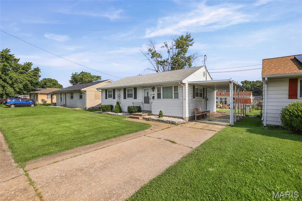 MOVE-IN READY HOME AT AFFORDABLE PRICE!  THIS THREE BEDROOM W/ONE BATH CHARMER IS IN GREAT CONDITION.. LIVING ROOM OPENS TO EAT-IN KITCHEN. CROWN MOLDING IN LR & HALLWAY.  BLINDS WILL REMAIN. GAS STOVE & FRIG TO STAY. PORTABLE DISHWASHER STORED IN BASEMENT WILL STAY. HUGE FAMILY ROOM IN LOWER LEVEL. WASHER/DRYER WILL STAY. CONVENIENT LOCATION PROVIDES EASY HWY ACCESS. HOME HAS NEW LAMINATE THROUGHOUT. ROOF 2019.  NEWER THERMAL WINDOWS. UPDATED ELECTRIC 2019, NEW HWH 2020, SOME NEWER PLUMBING, NEW LIGHTING & CEILING FAN. FURNACE RECENTLY SERVICED. A/C HAS NEW MOTOR. PATIO. CARPORT. PARTIALLY FENCED YARD.  STORAGE SHED. THERE'S WELL WATER FAUCET, BUT NO PUMP. SELLER MAY LEAVE SOME FURNISHINGS. HOME WILL PASS CITY FOR OCCUPANCY.