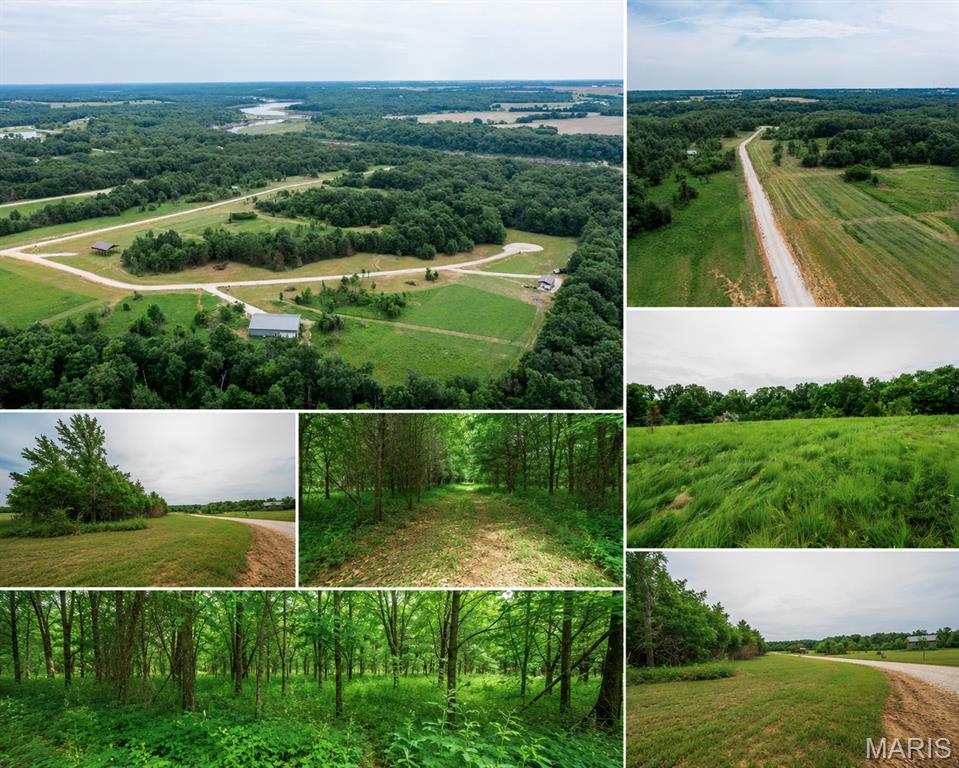 These Mark Twain Lake acreage lots are located along the sought-after Route J corridor! The Halyon Estates 3-5 acre building lots are ready to go, with water, electric, and internet already available at the roadside. With no restrictions, this acreage is perfect for campers, with the option to transition into a permanent structure in the future. All lots are also ready to build on for an established country residence.

The original 109-acre generational farm was owned by the Baumgartners, two retired school teachers who spent their time enjoying this family heritage. They grew wildflowers and simply loved being on the farm, reading books and appreciating the beauty around them. They knew this was a special place with creeks, ponds, grassland, woods, and abundant wildlife.

Each tract has been thoughtfully divided to provide both privacy and diversity, featuring gentle rolling hills that transition into level areas suitable for a variety of future home plans.

This farm has the unique privilege of backing up to 113 acres of Corps of Engineers land. Halyon Estates features two private parking areas at the ends of subdivision roads where the property borders the Corps land, providing owners convenient access to enjoy hiking, mushroom & deer hunting, wildlife viewing, and exploring the surrounding natural landscape.

One of the main attractions of the area is Mark Twain Lake, with three boat ramps located within minutes of the subdivision, providing quick and easy access to the water. The lake offers an abundance of recreational opportunities, including boating, fishing, sand beaches, and a hidden gem—a waterpark.