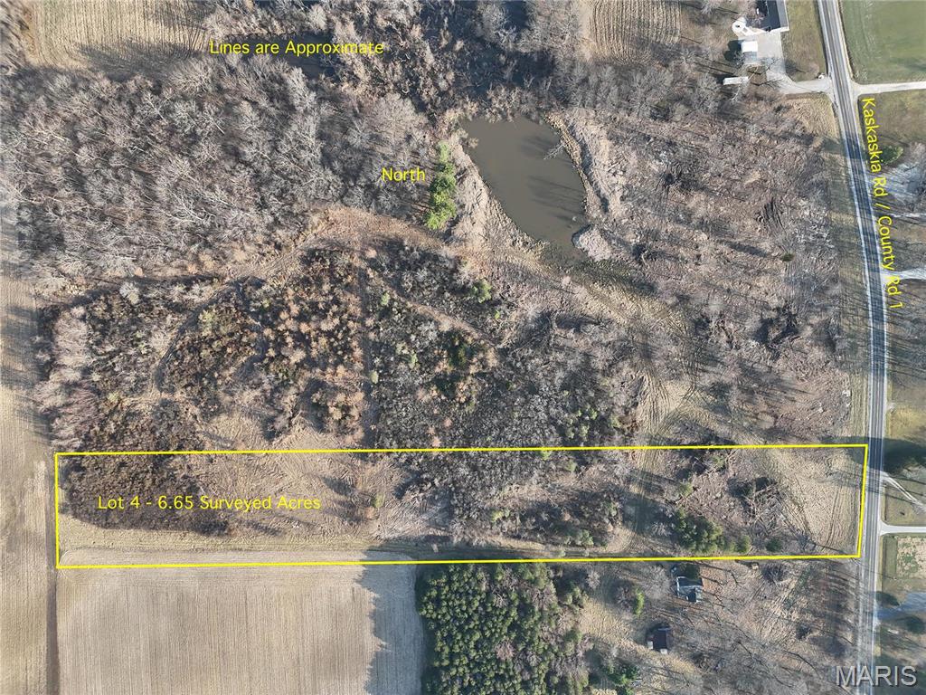 This 6.32-acre lot offers the perfect blend of rural charm and convenience. Located off Kaskaskia Road with Fountain Water District access at the road, it’s an ideal location for building, recreation, or investment. Situated just 11 minutes from Waterloo, IL, this property offers quick access to town while providing plenty of space to spread out. Property is zoned R2.