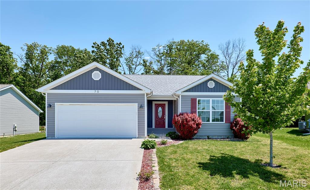 **BACK ON THE MARKET AT NO FAULT TO THE SELLERS!!**

Welcome home to this beautifully refreshed 3-bedroom, 3 full bath ranch located on a quiet court in the desirable Camelot subdivision in Winfield, Missouri, just off Highway W and within the sought-after Troy School District. Built in 2017 and lovingly maintained by only one previous owner, this home offers the perfect blend of comfort, functionality, and move-in-ready appeal.

Step inside to find fresh paint and thoughtful updates throughout, giving the home a clean, modern feel for its next owner. The spacious layout features three full bathrooms, including a brand new full bath recently completed in the partially finished basement. The lower level also includes a newly carpeted area perfect for a playroom, media room, home gym, office space, or whatever fits your lifestyle and imagination.

Outside, enjoy a nice deck overlooking the spacious backyard, ideal for relaxing, entertaining, or enjoying quiet evenings at home. Nestled on a peaceful court, this property offers both privacy and convenience in a welcoming neighborhood setting.

Don’t miss your opportunity to own this freshened-up ranch home with room to grow in one of Winfield’s most desirable areas!