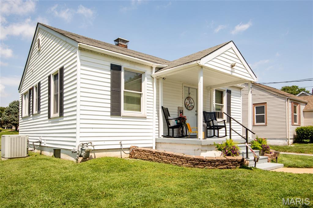 Don't miss this one. Whether you're looking for your first home or your last, this beauty has so much charm packed into it's modest sq footage. This home has undergone many updates since it was purchased in 2020 including new windows, completely new kitchen, completely new bathroom, and new LVP floors throughout. The kitchen has plenty of storage with abundant cabinets and lots of counter space for meal prep. There is room for a small table in the kitchen as well. The living room is spacious enough for a full 3 piece living room set as well as a large TV, the primary bedroom comfortably fits a queen size bed and the nursery/2nd bedroom is perfect for the smaller person in your life. The full unfinished basement really expands the living space and includes a 2nd bath as well as the laundry, tons of storage but also room for rec space, workout space, whatever you may need. Stainless steel kitchen appliances will stay and the home will pass occupancy prior to closing. Outside you'll find a 1 car garage and a 1 car carport giving you space to keep 2 cars out of the weather as well as any yard toys or tools you may need to store. Great location in a walkable neighborhood surrounded by other homes that are just as well cared for as this one.