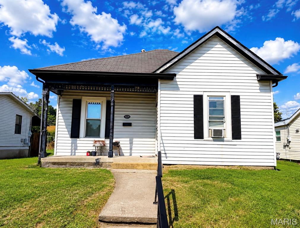 Welcome home to this charming 2-bedroom 1- bath home featuring low-maintenance, vital siding and a recently renovated bathroom. Enjoy your morning, coffee or unwind in the evening from the inviting front porch or back porch. Step outside to a fully fenced backyard, perfect for your four-legged family member members, with plenty of room to relax and enjoy the outdoors. A storage shed provides convenient space for lawn equipment, tools, and outdoor essentials. Street parking available. Whether you’re looking for your first home, downsizing, or adding to your investment portfolio, this cozy home is ready for your next owner schedule your showing today! Property is being sold as is seller will make no repairs. More pictures coming soon!