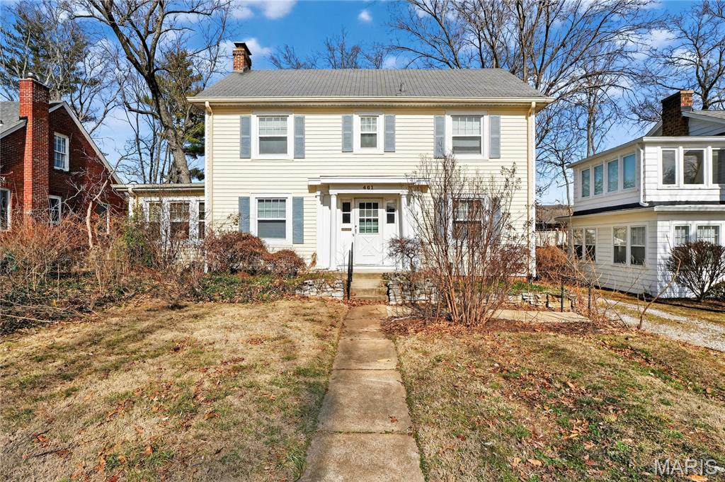 Huge Price Reduction plus brand new roof just installed. Great opportunity to put your own finishing touches on this 2 story home in a convenient location. House being sold in "as is" condition. Seller will do no repairs. Buyer to be responsible for all Webster Groves occupancy permit predications. All appliances, HVAC equipment, water heater and fireplace are being sold in "as is" condition. Walk to downtown Webster and Old Orchard.