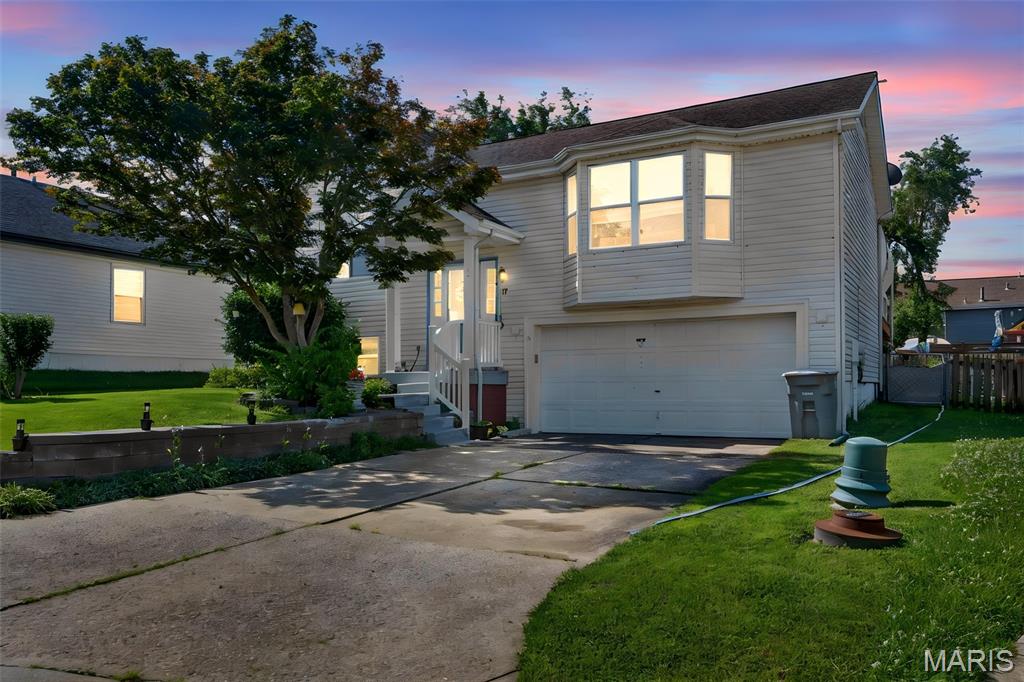 Discover the inviting ranch-style residence at 17 Kingspointe Court in St. Peters located in a quiet cul- de- sac, built in 1990. This single-family home is move-in ready and offers a lifestyle of comfort and ease. The property provides three comfortable bedrooms, offering personal retreats for all. Two full bathrooms ensure convenience and functionality for daily routines. Beyond the interior, a private yard offers a secluded outdoor space, complemented by an outdoor dining area perfect for al fresco meals. A patio extends the living space outdoors, and a covered deck provides a shaded area for relaxation. The attached garage offers secure parking and additional storage. For recreation and enjoyment, a private pool is available, and a basement provides versatile space for various needs. This property invites you to experience a harmonious blend of indoor comfort and outdoor enjoyment.