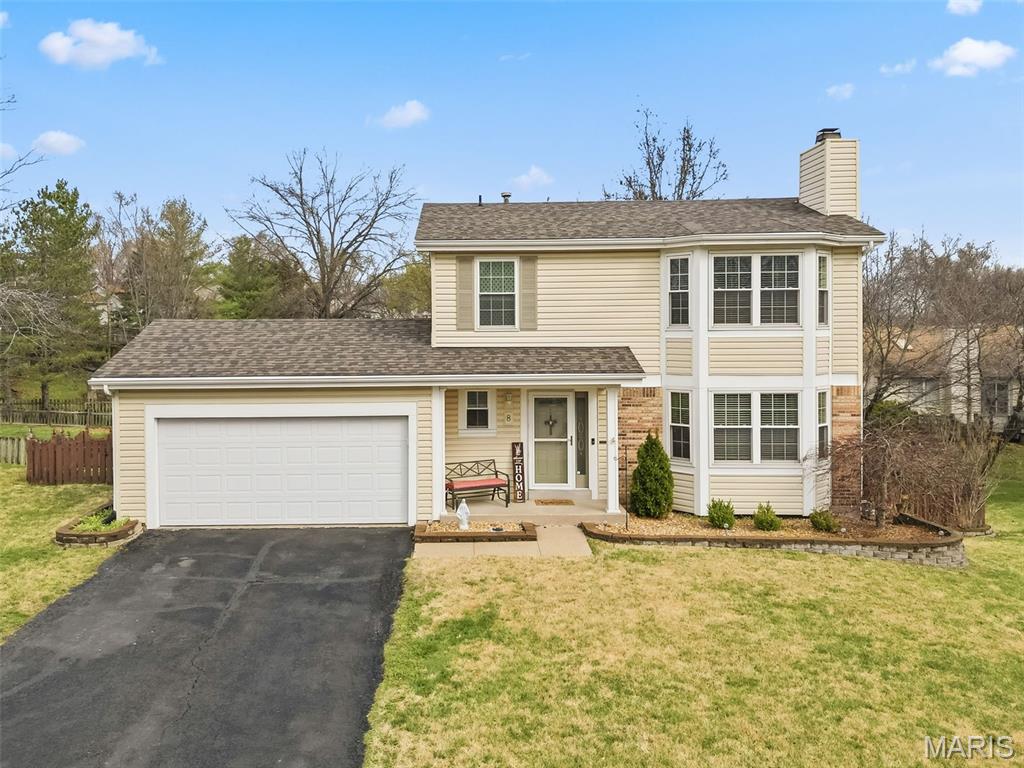 ***Due to a full day of showings requested today & tomorrow we are requesting any and all offers to be submitted by 9am Friday 4/3/26.***
This is what you've been looking for! This wonderfully maintained 2 story home is nestled on a quiet Cul-de-sac, with an amazing yard, a subdivision pool and clubhouse. You'll love the Open Foyer entrance that leads you into the spacious Living Room complete with a Wood Burning Fireplace, Custom Built-in Shelving, & Bay Window. The Open Dining Room adjoins the large Kitchen with Pantry & Custom 42” Cabinets. From the Kitchen, you'll walk onto the HUGE DECK that overlooks the LARGE LEVEL FENCED-IN YARD. Convenient Main Floor Laundry & 1/2 Bath on 1st floor as well. Head upstairs to the Master Suite boasting VAULTED CEILING, Walk-in Closet, Bay Window, & Private Bathroom complete w/ Jacuzzi Tub! 2 additional spacious Bedrooms & Full Bath complete the 2nd floor. The Partially Finished WALKOUT BASEMENT features French doors, Bonus Room, another 1/2 Bath, Walk-in Closet & ample storage. Complete roof replacement summer of 2025, Full replacement of main level flooring 2023, and full replacement of upstairs flooring 2022. 1 year Old Republic Home Warranty Plan is offered. Seller will need a 24hour response time on all offers.