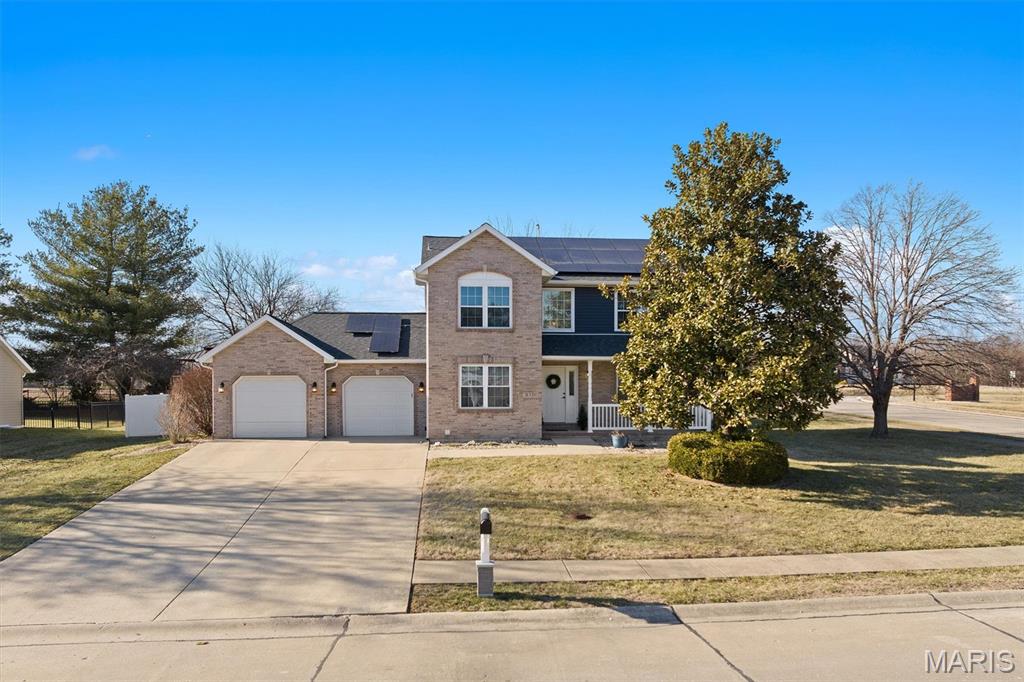 Agent owned. This move in ready, meticulously maintained home checks all the boxes! From being fully landscaped and to having an open concept on the main floor as well as 4 bedrooms, 3 bathrooms, a dedicated office area, family room, storage, a bonus room, main floor laundry and much more! There are many recent updates located on the Updates sheet including a new roof, vinyl siding, windows, solar panels, fence and more. The backyard has been a summer oasis with thoughtful landscaping, a patio area for grilling and an above ground swimming pool with a large deck including a gazebo and lighting for nighttime entertainment as well.