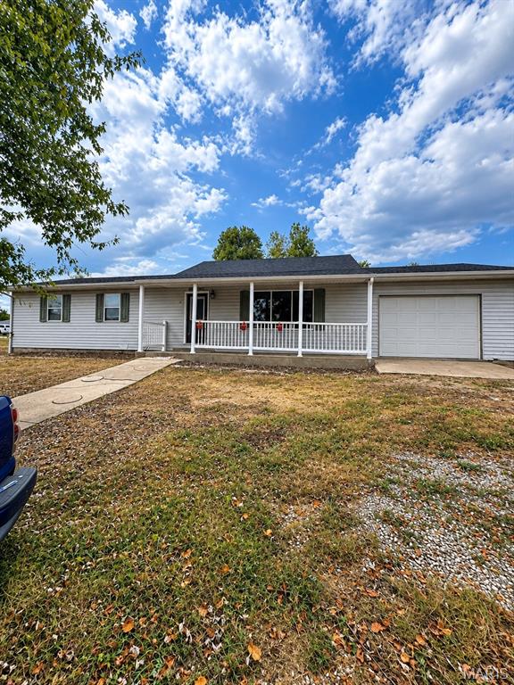 Welcome to 14205 Carat Lane! This 3-bedroom, 2-bath ranch offers 1,377 sq. ft. +/- of comfortable, one-level living on a spacious 0.59-acre +/- lot. Inside, you'll find a functional floor plan with plenty of natural light, two full bathrooms, and a dedicated laundry area. An attached one-car garage provides additional parking and storage. Outside is where this property really shines! The generous yard offers plenty of room to spread out, with mature shade trees, fencing, and space for pets, gardening, entertaining, or simply enjoying the outdoors. Relax beneath the trees and enjoy having more than half an acre to make your own. Located in the Dixon School District, this property offers a great combination of comfortable indoor living and outdoor space. Schedule your showing and come see all that 14205 Carat Lane has to offer!